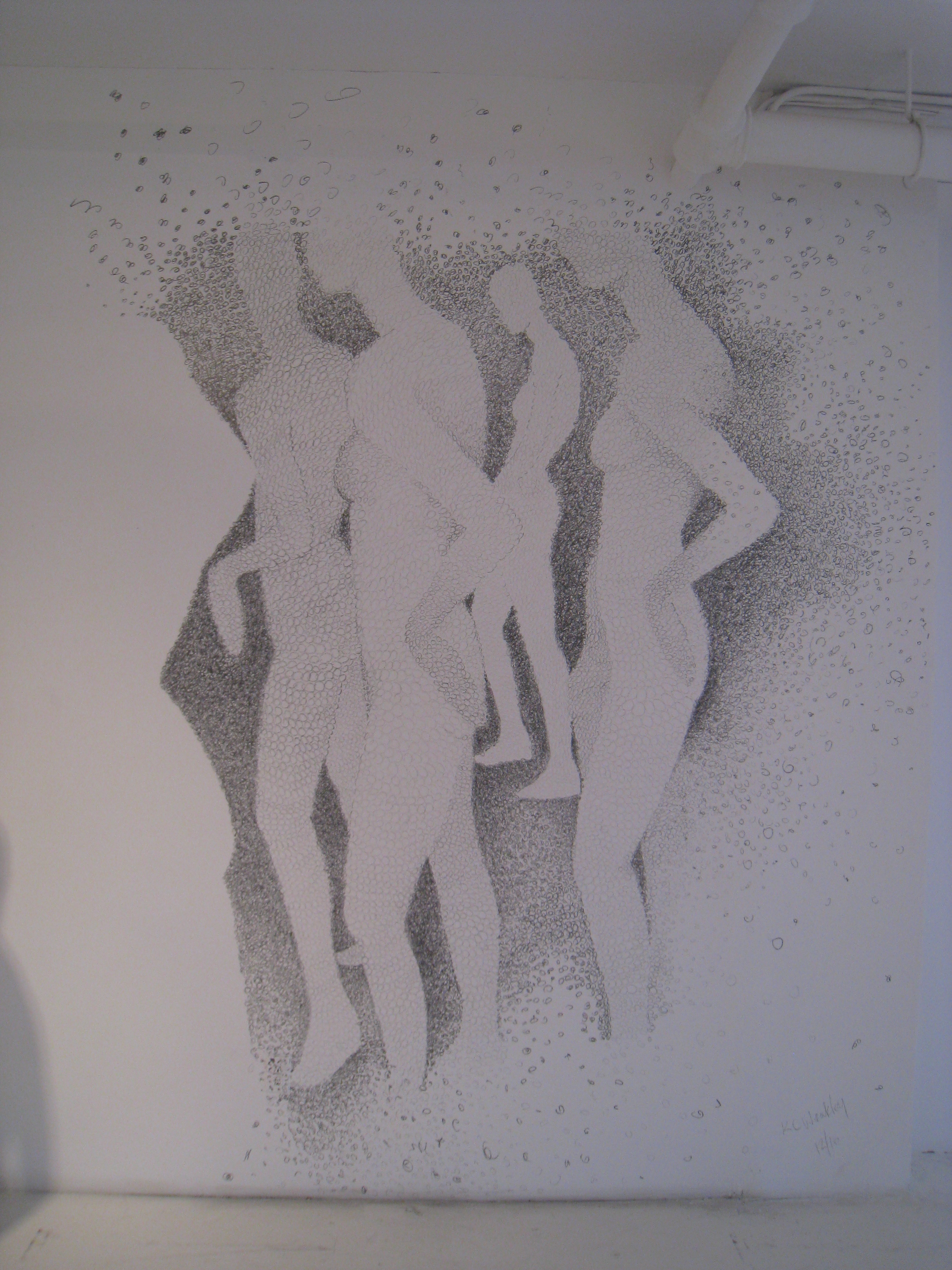 10' x 11' Graphite Mural