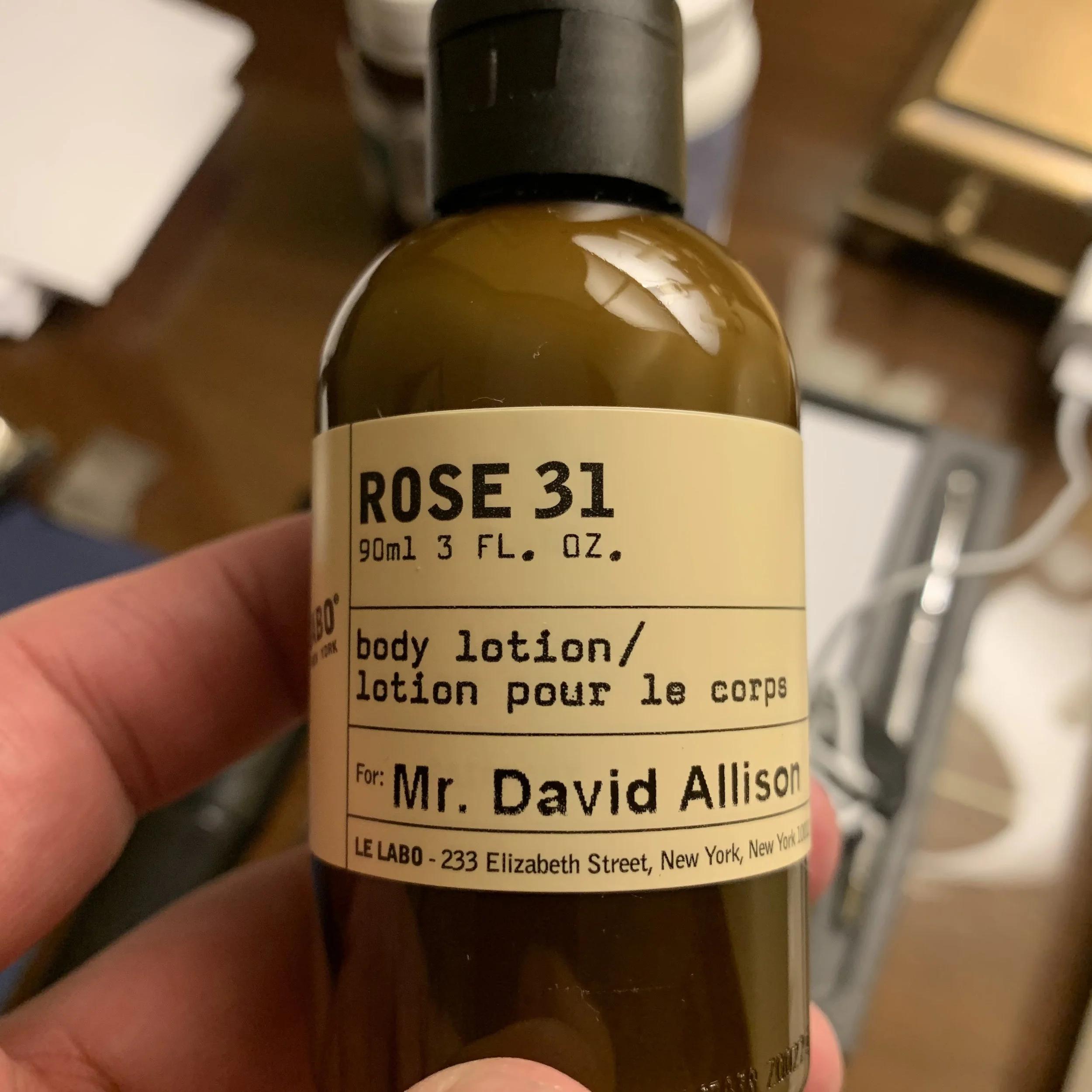 Unique, Personalized, Customized: Fairmont gets a two out of three for the cost of a paper label.