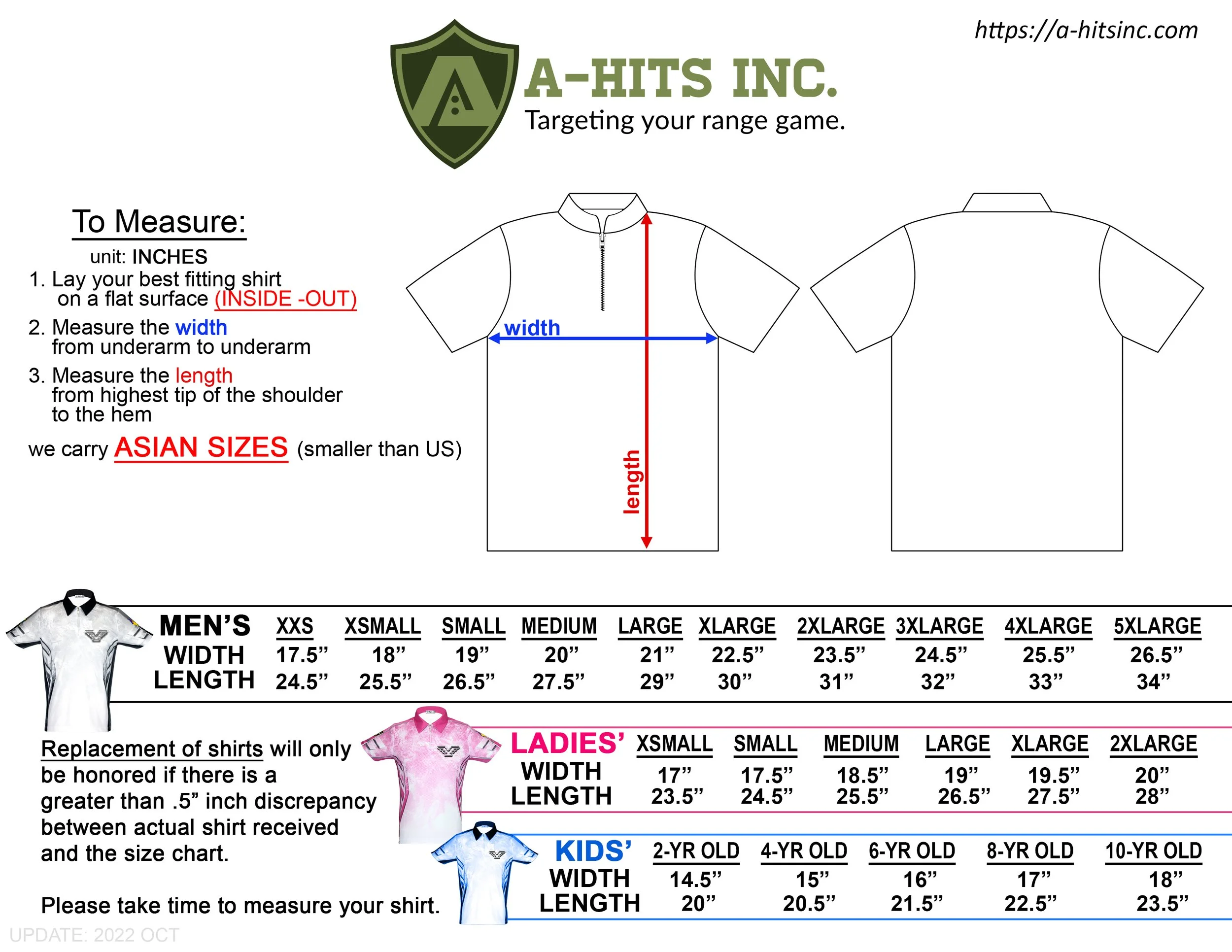 Dry fit Shirt Measurements - A-Hits.jpeg (Copy) (Copy)