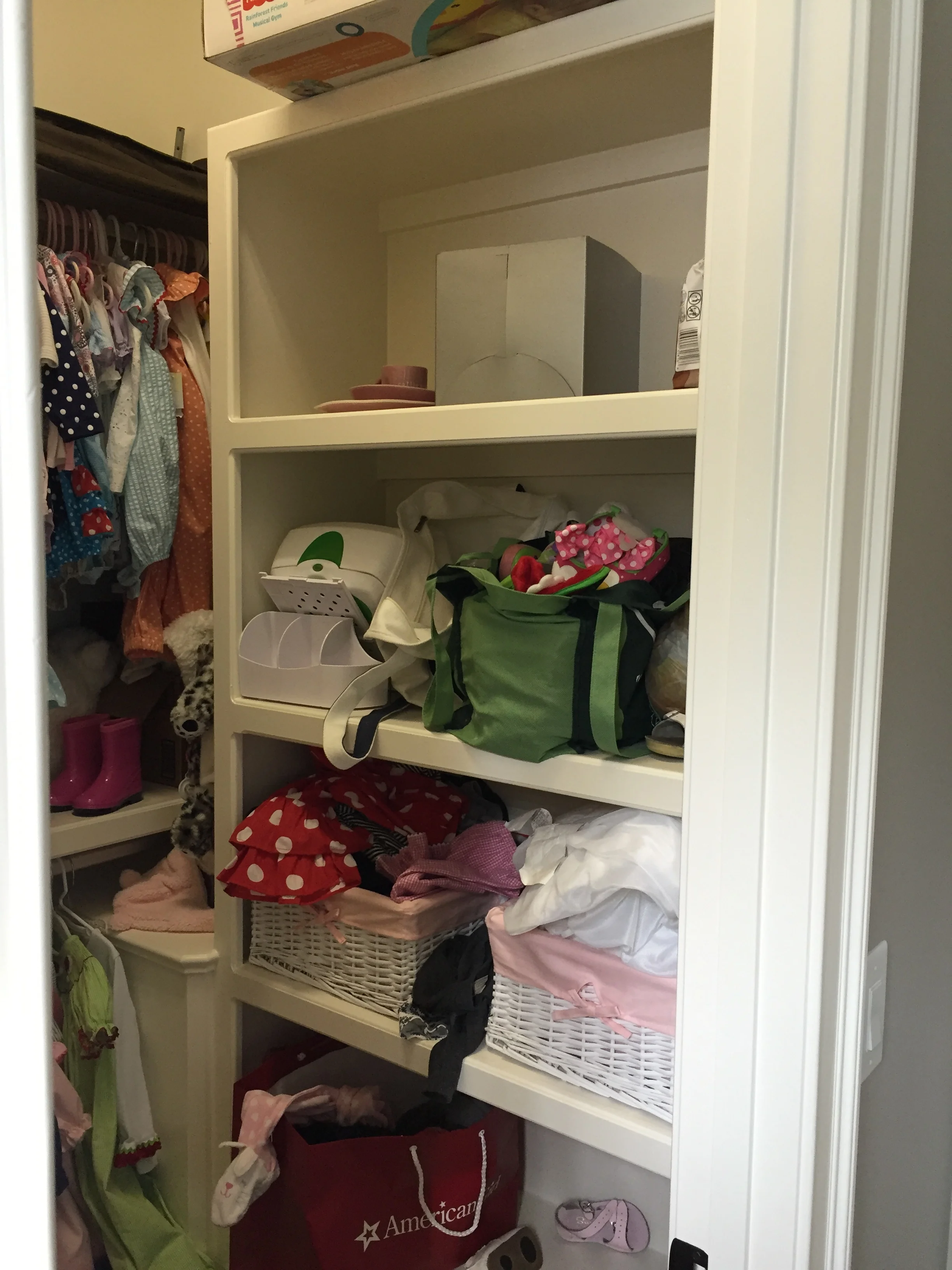 BEFORE: Daughter's Closet
