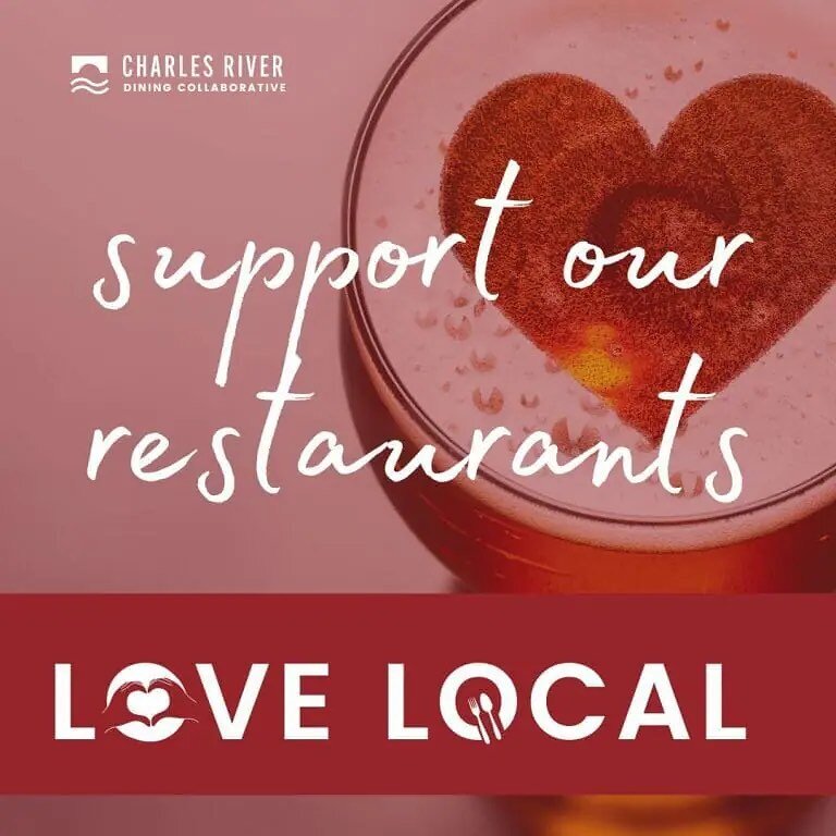 We are proud to be a part of the Charles River Chamber Dining Collaborative and happy to participate in the Love Local clothing drive to benefit Circle of Hope this month! ❤️ we have drop off boxes at both locations.