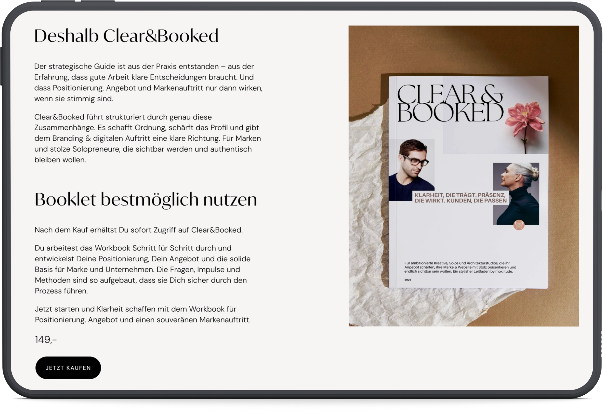 Sreenprint von Clear & Booked