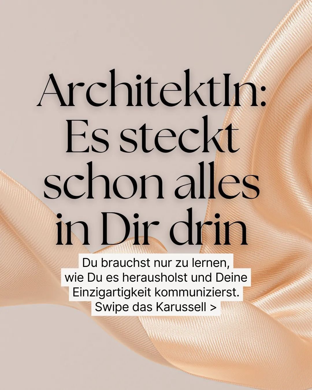 😳 ArchitektIn: Vergiss alles, was Du &uuml;bers Texten dachtest! 😳 Denn... 
 
 
...Du hast bereits alles in Dir. Das einzige, was Du brauchst, ist die Anleitung, wie Du Deine Sch&auml;tze hebst und kommunizierst. 
 
Du beherrschst Dein Handwerk mit