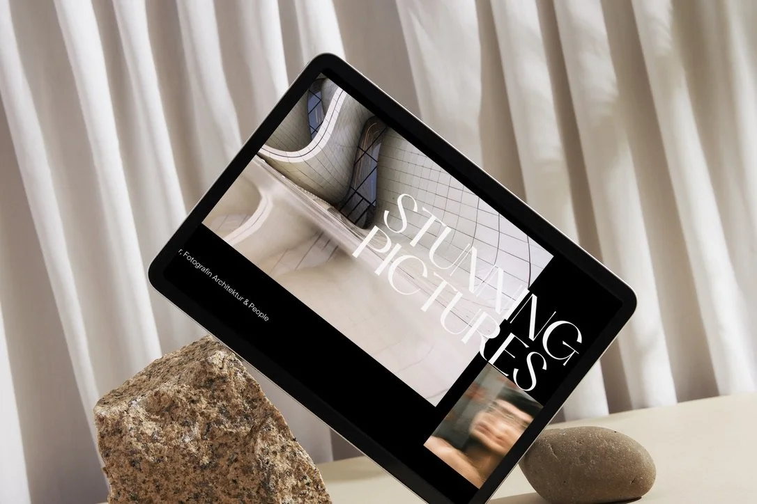 IPad mit Dummy einer Website