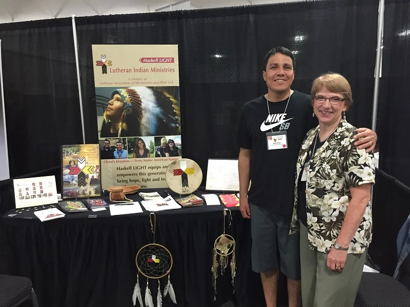 Bob Prue and Sue Gebel at LCMS North Wisconsin District Convention