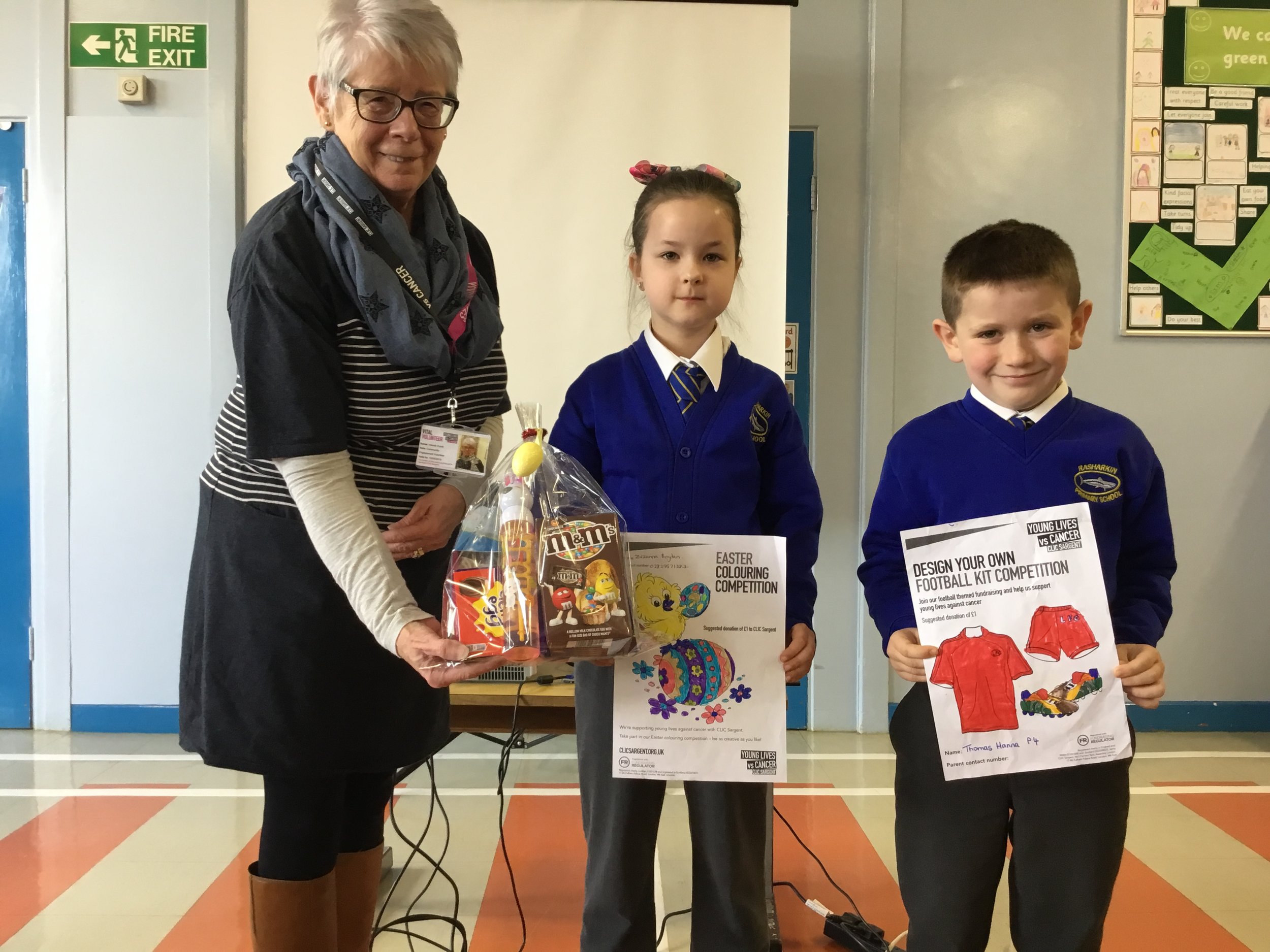 Zuzanna and Thomas  - colouring competition winners