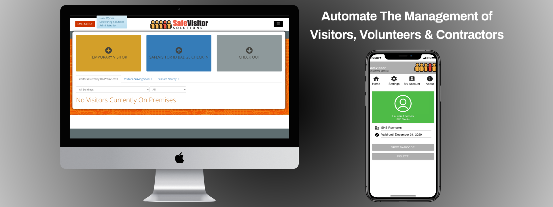 SafeVisitor Visitor Management System Visitor Management System