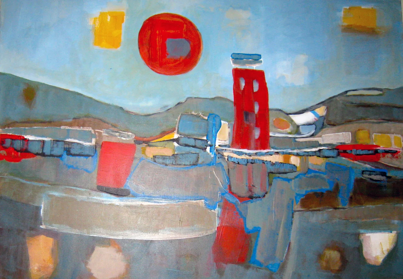 The Red Building - Sold to a private collector