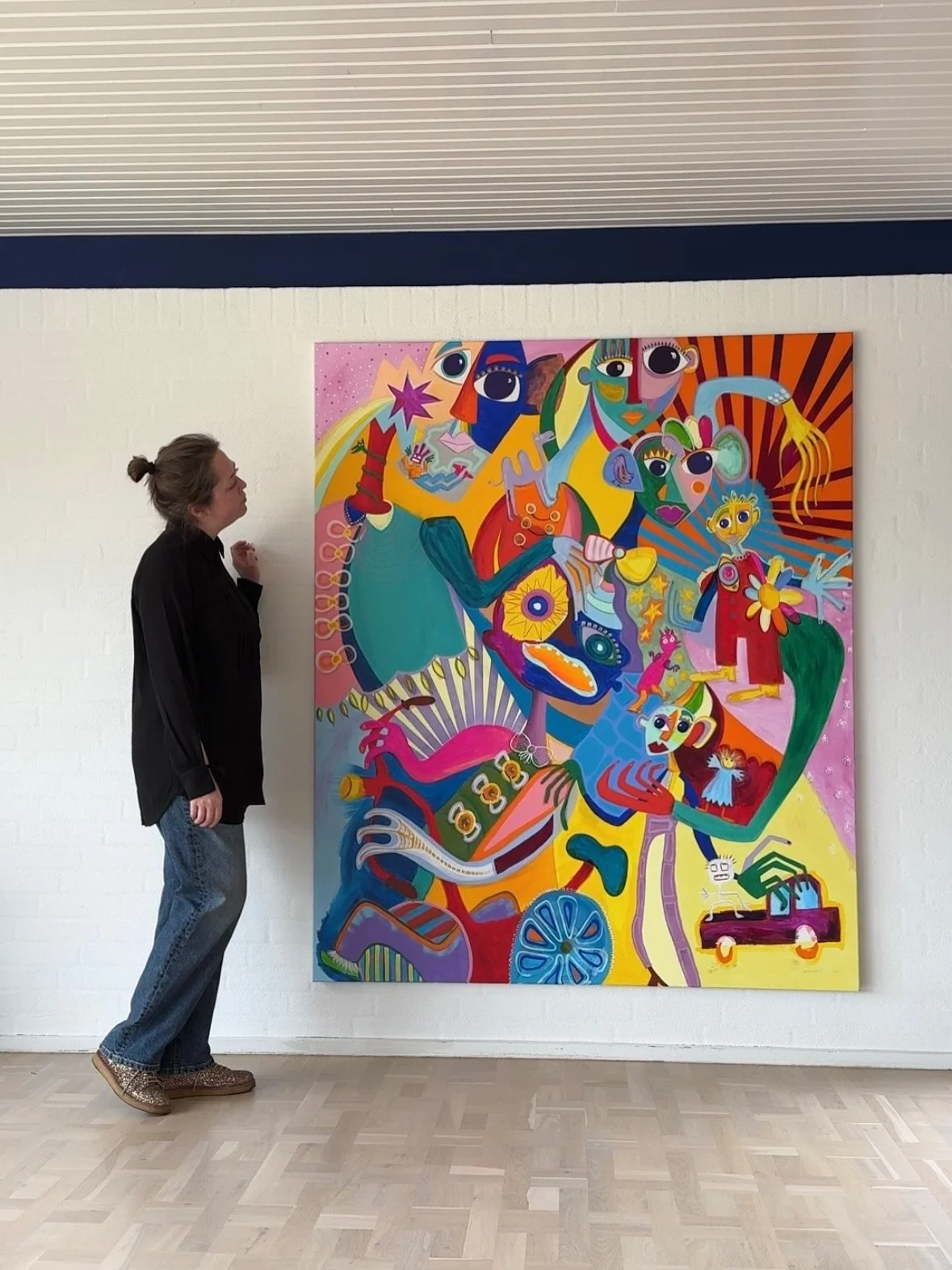 Who&rsquo;s getting the LAST edition of M&aelig;rker At Jeg Lever? The 2025 birthday artwork 🎨✨🦄🌟

Will never be available again &bull; only 39 editions in total.
Signed and numbered.

100x120 cm

3.600 dkk
480&euro; 

For purchase please send me 