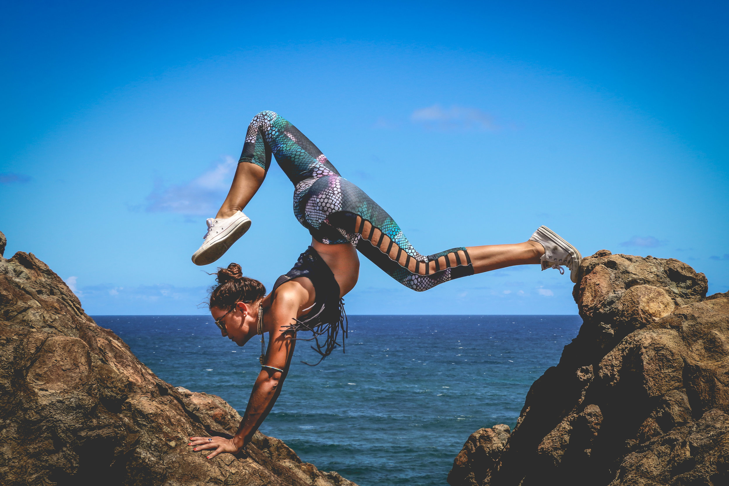 Crazy yoga pose