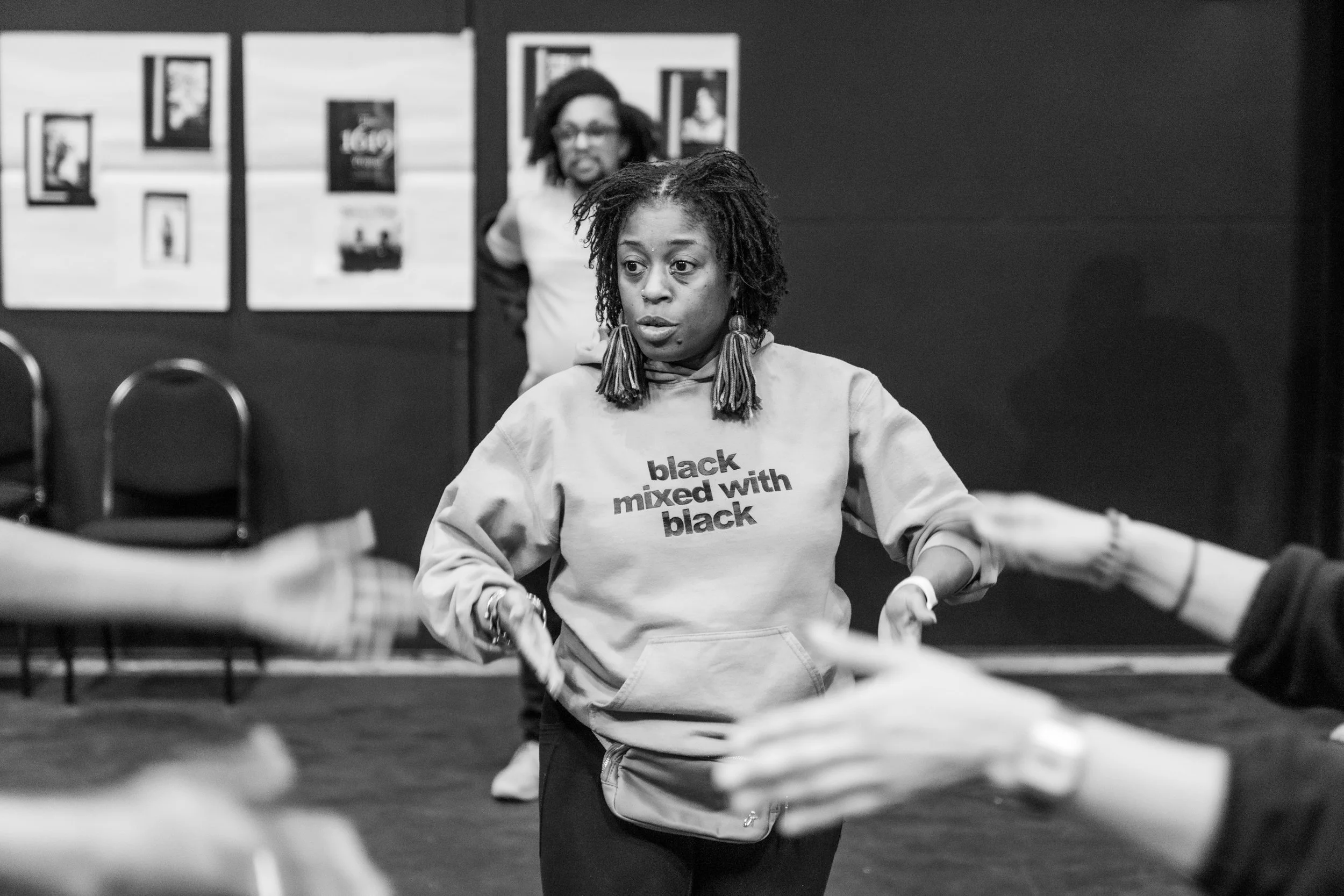 The Cast and Crew of the theatrical adaptation of The 1619 Project: Born on the Water, by the Canady Foundation of the Arts.