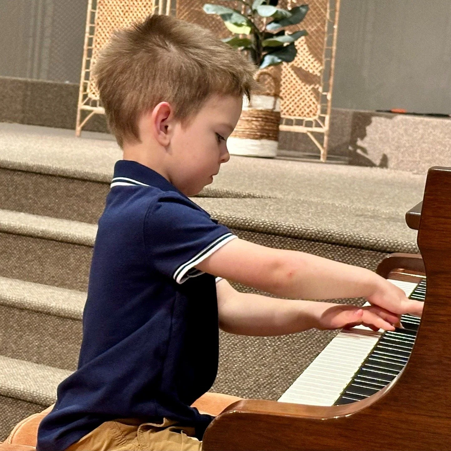 At our annual Spring Recital the end of April, each student is showcased with a solo piano piece. We have students of all ages, starting our youngest at age 4 in the Suzuki Method with parent support, and continuing through many years until the teens