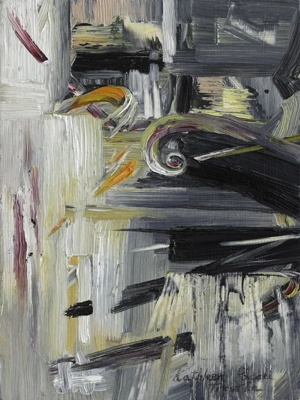 10. TONG SHEN MING (Ability to See Buddha Nature) 12%22 x 9%22 Oils and beach sand on wood 72 dpi.jpg