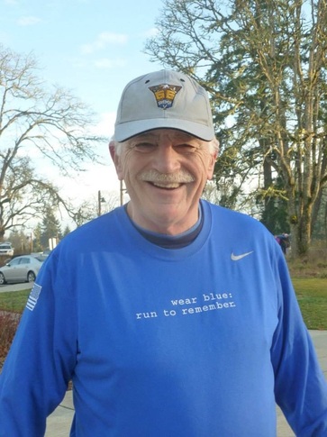 Mike Brown at a Saturday Run in DuPont, Washington. Photo Courtesy of Nancy Bamford.