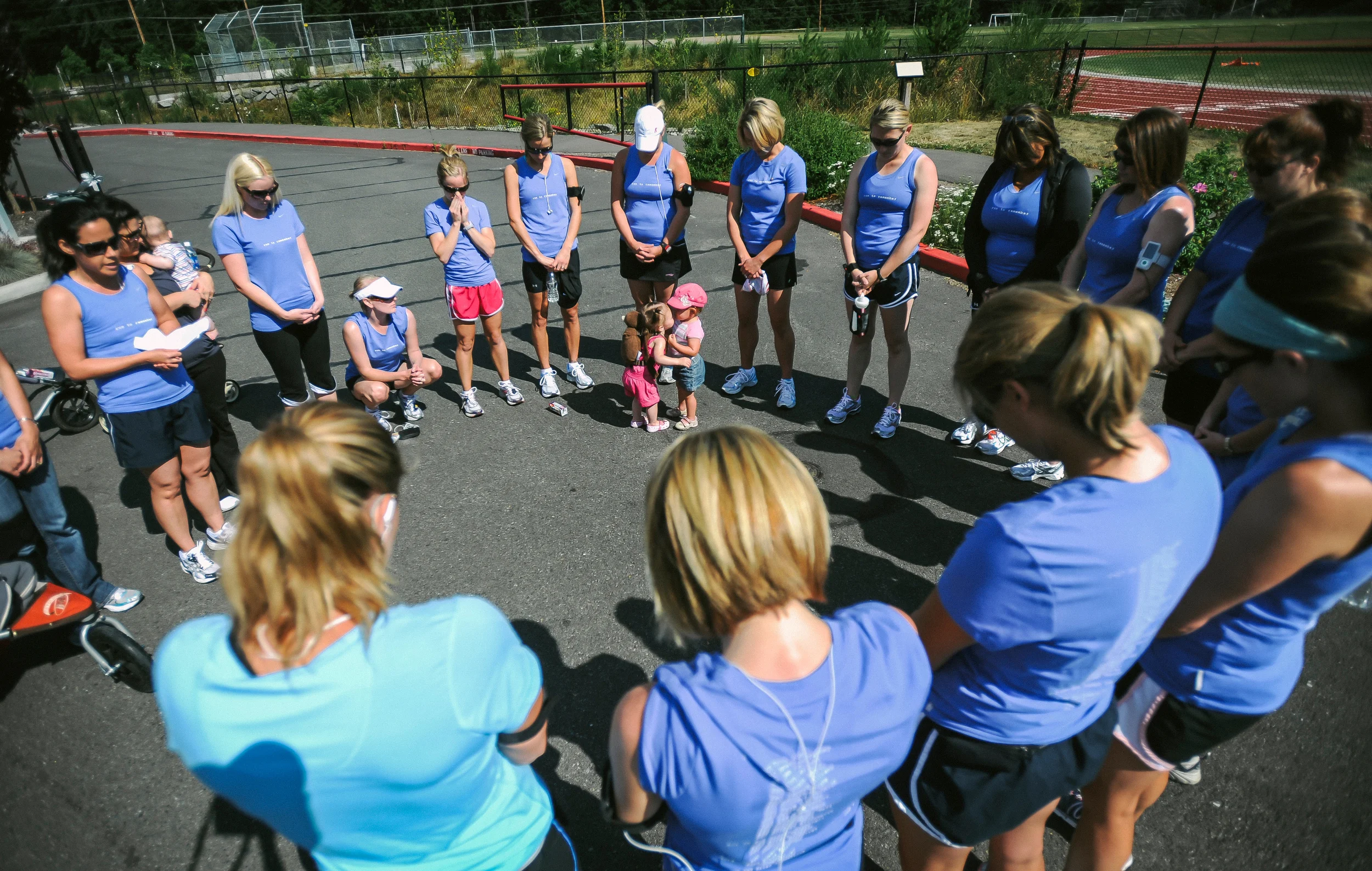One of the first wear blue Circles of Remembrance