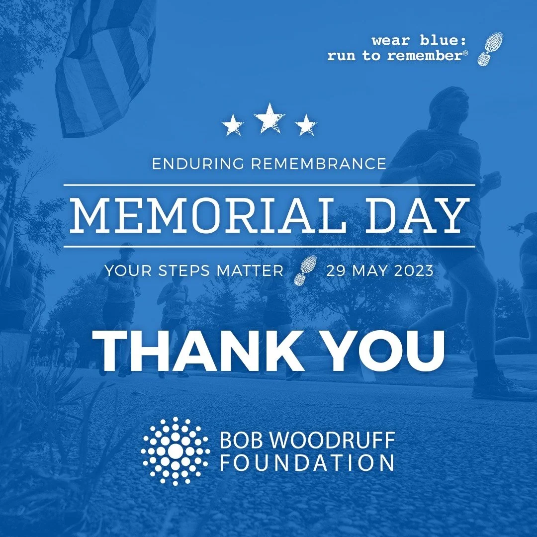 Memorial Day — wear blue run to remember