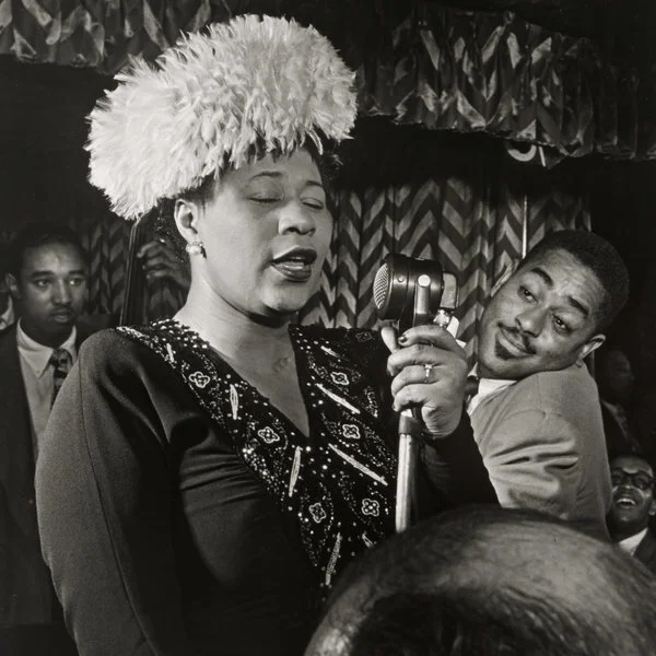 Ella Fitzgerald, Dizzy Gillespie and Ray Brown (with Milt Jackson)