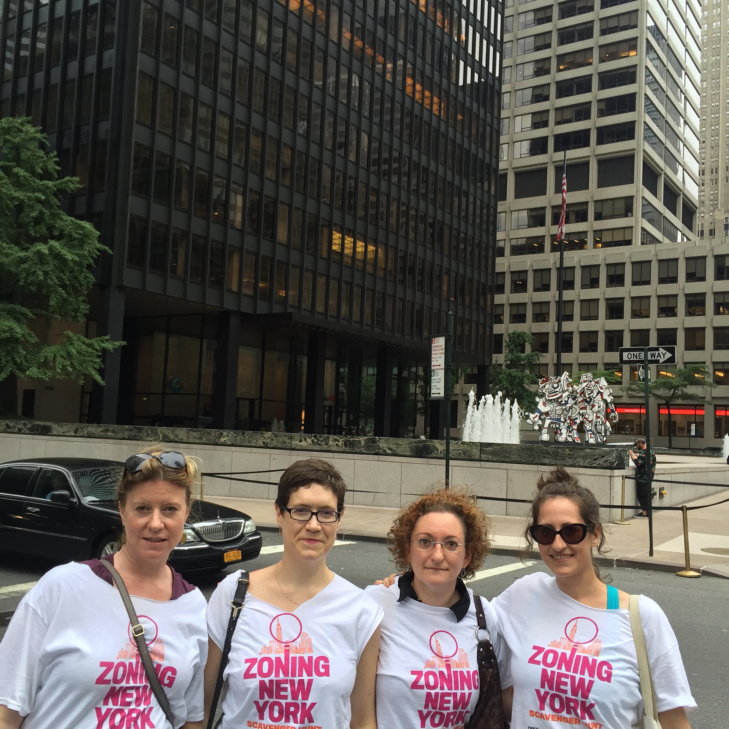 Clue 13: Seagram Building, 1958, served as model for future office development.