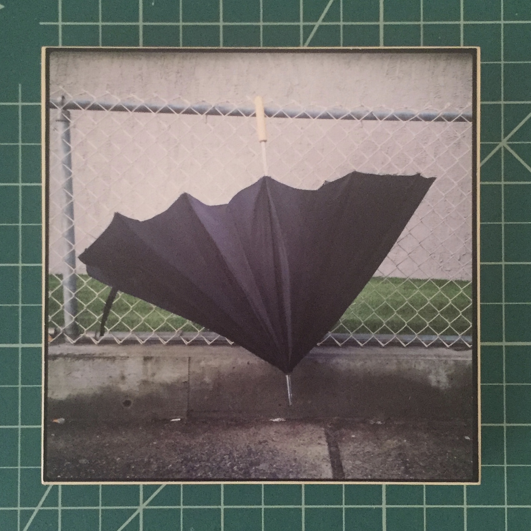 5 x 5" printed photo mounted on wood panel with 7/8" cradle. $50.