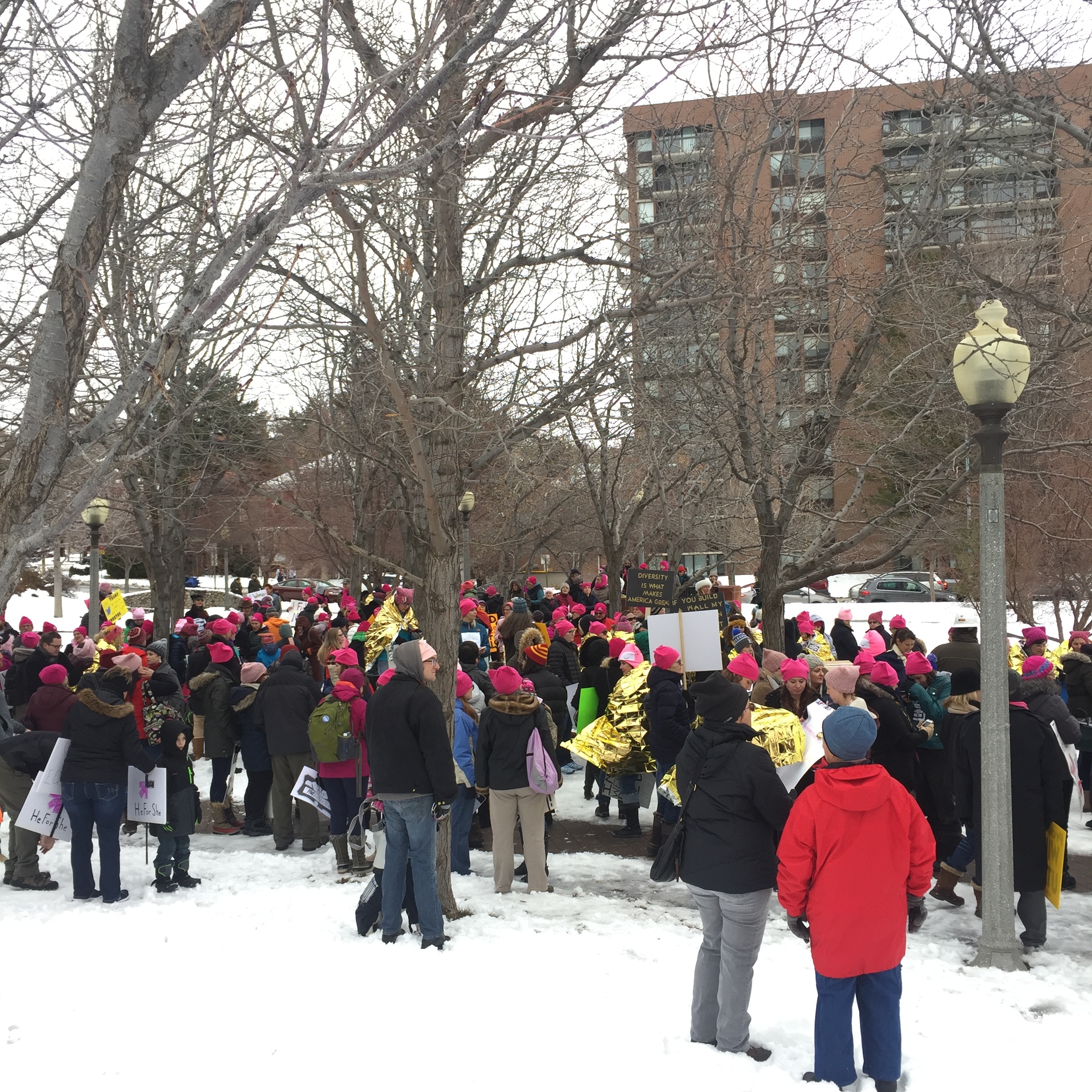 gathering at city creek park