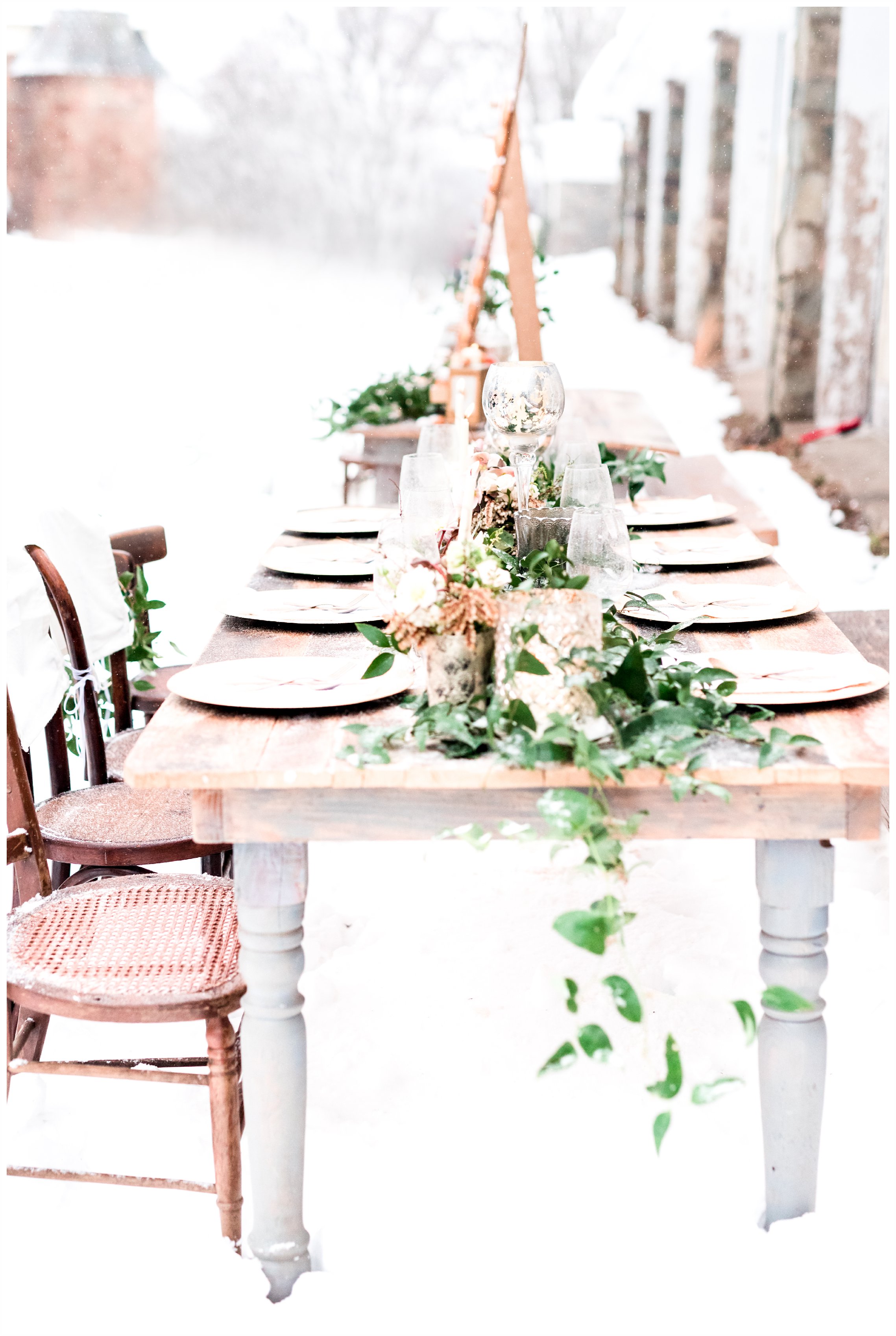 beautiful barn style wedding scape
