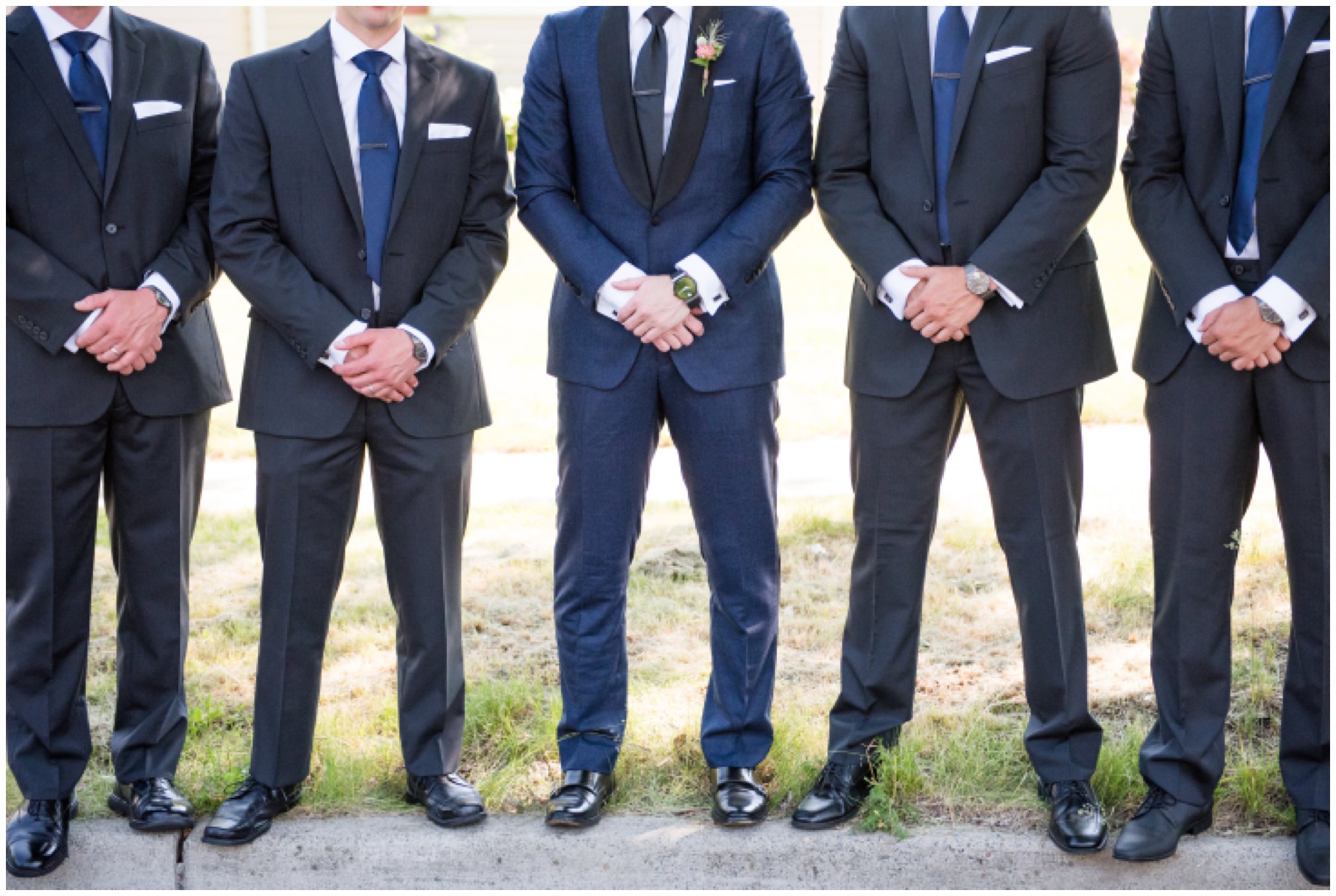 groomsmen getting ready