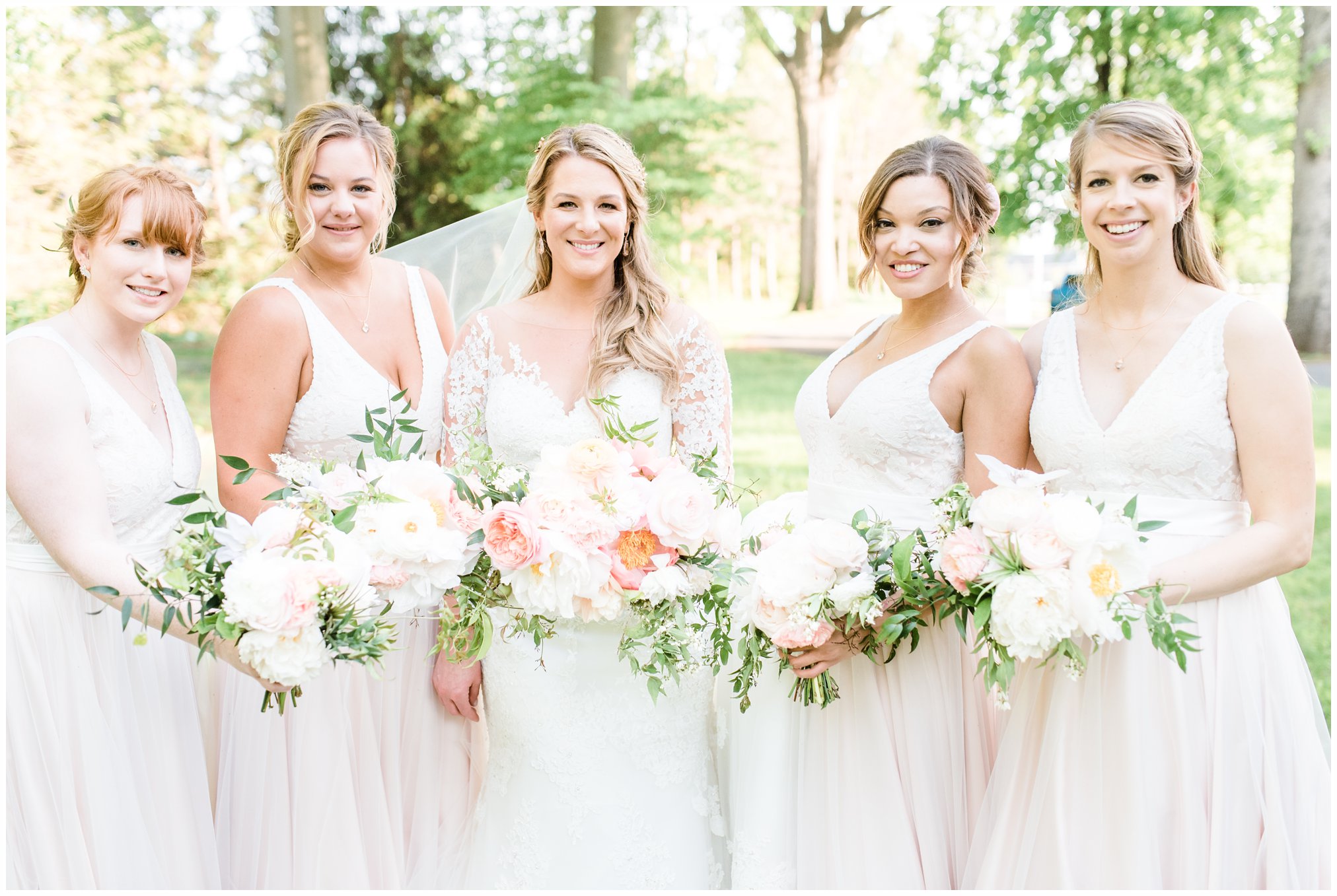 bridemaid portraits at the ryland inn, whitehouse station nj