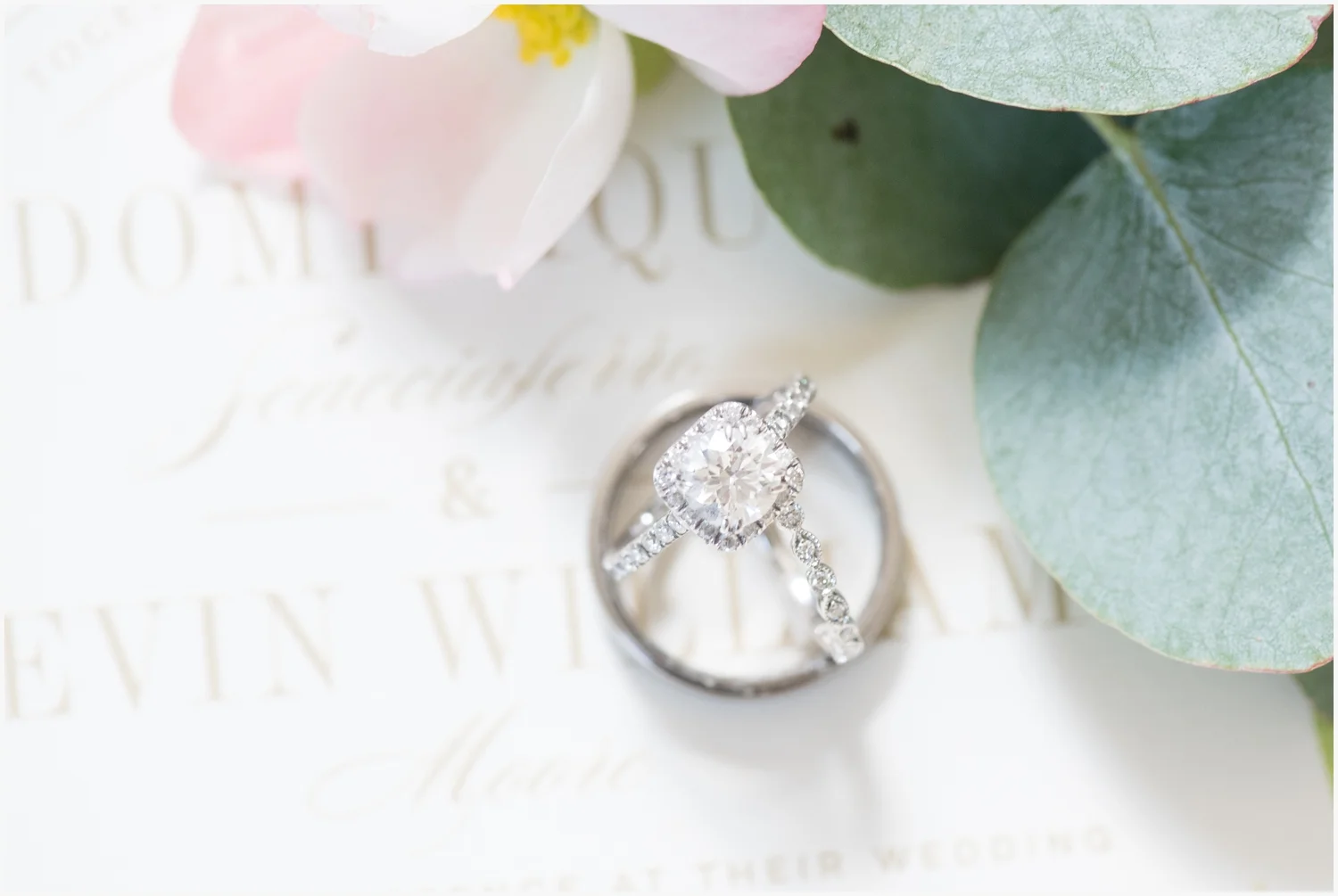 wedding ring detail shot