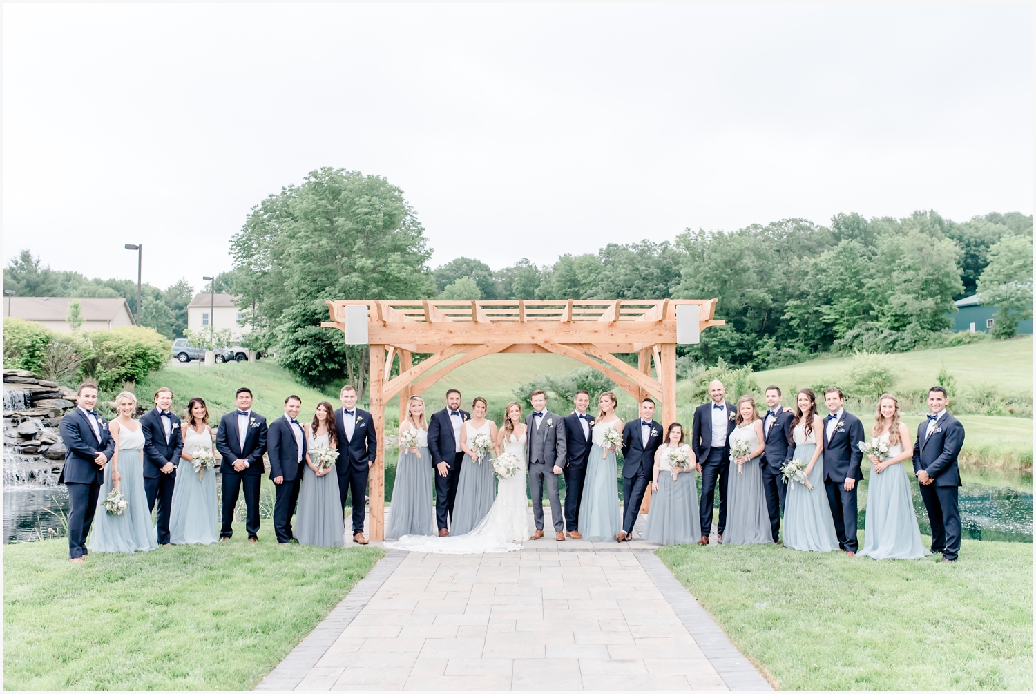 bear brook valley bridal party pictures