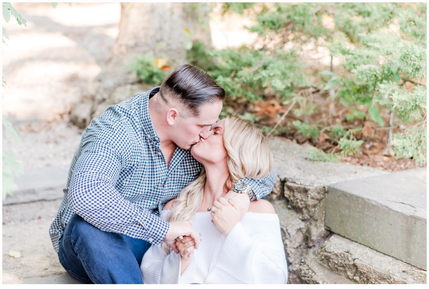 spring lake engagement session