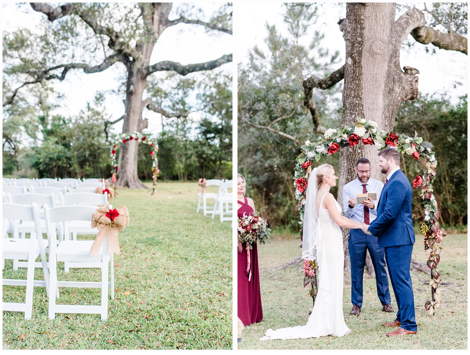 outdoor wedding ceremony