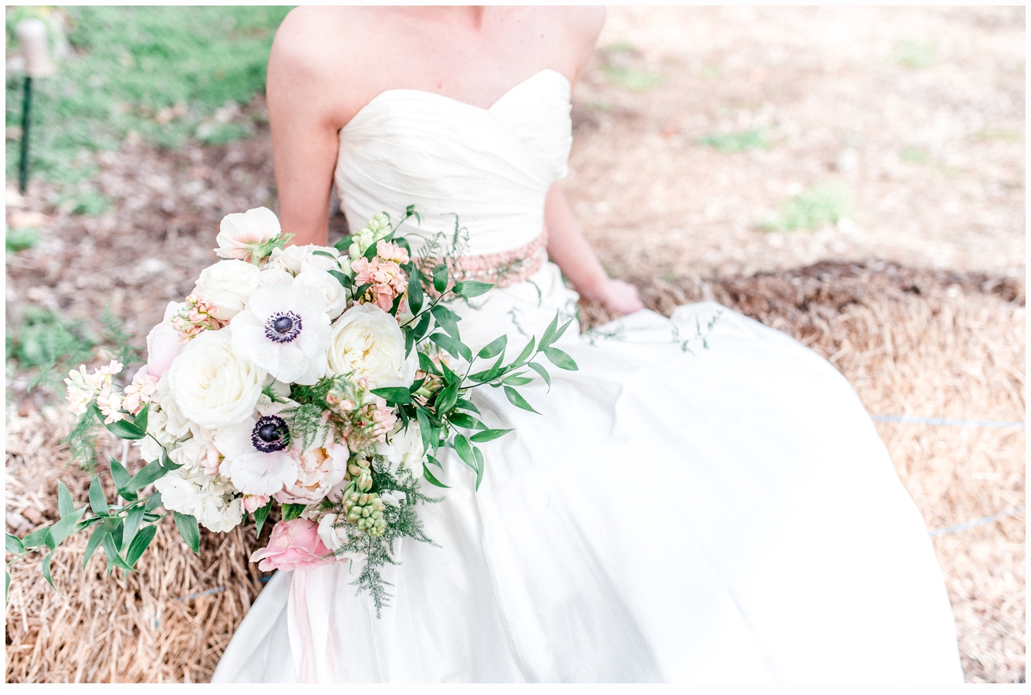 bride with bouquet