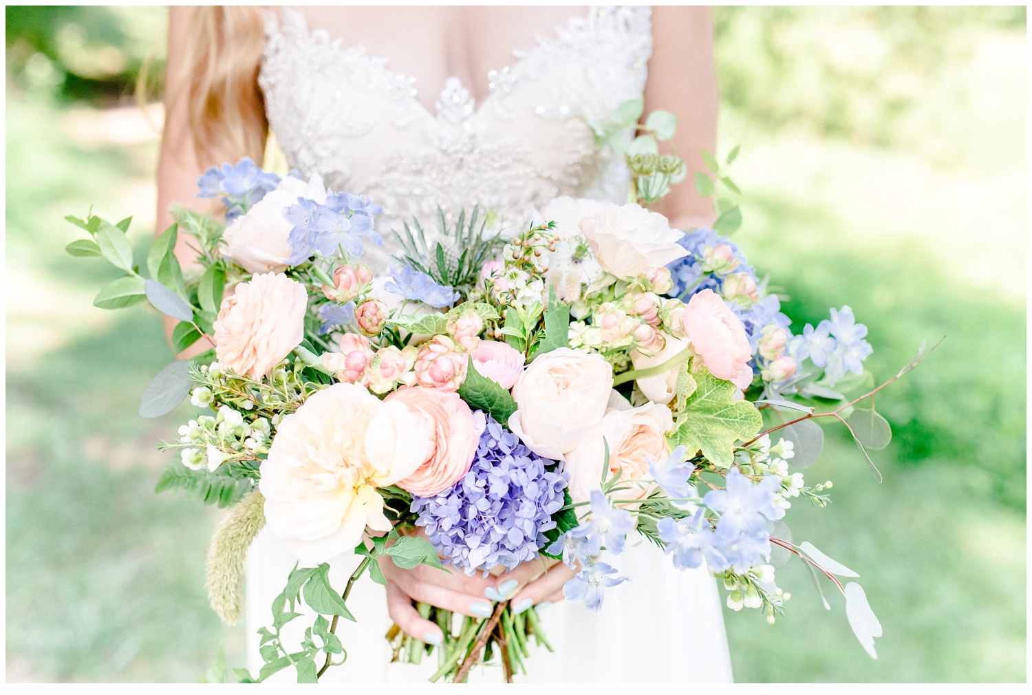 bride and bridal bouquet