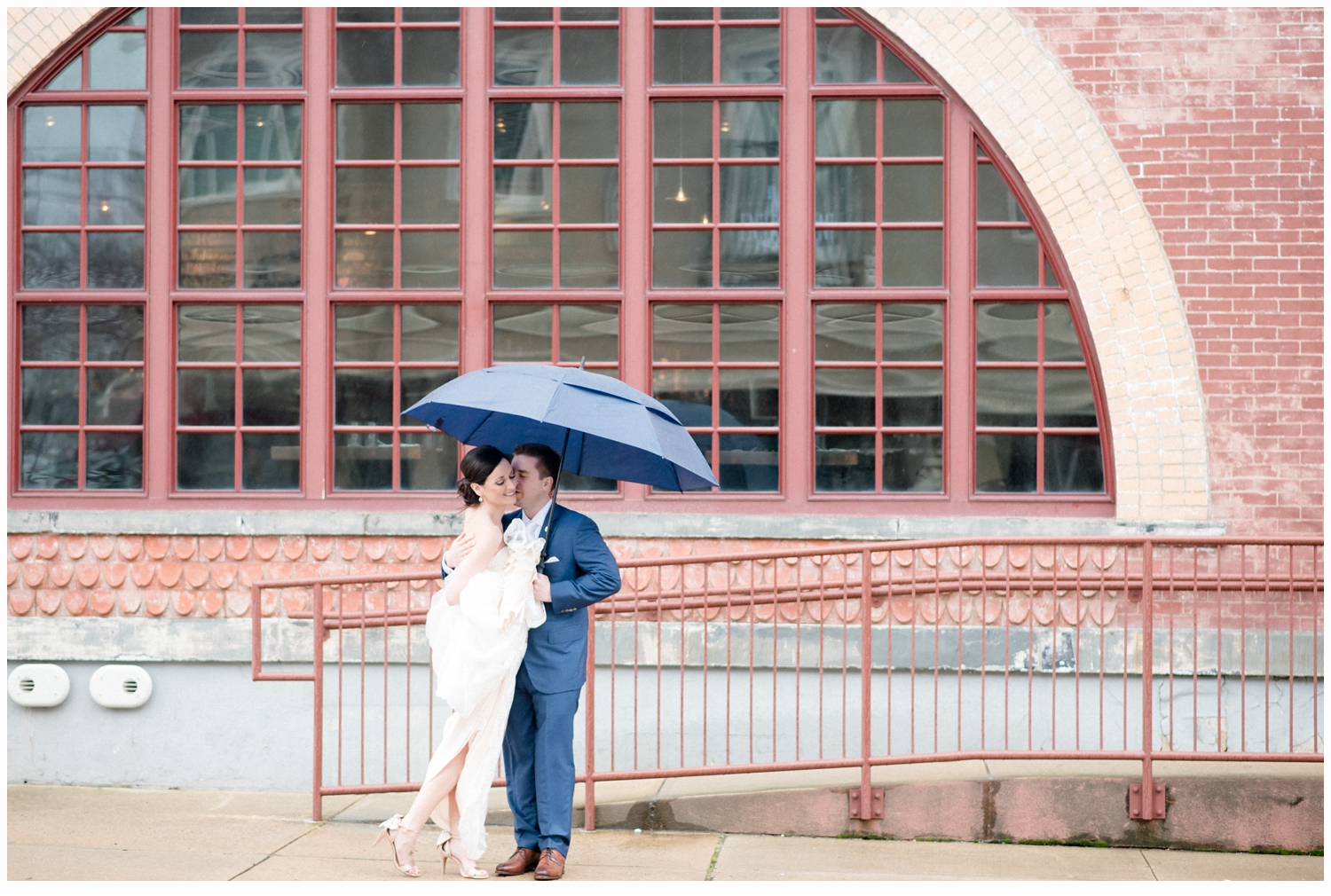 bride and groom first look
