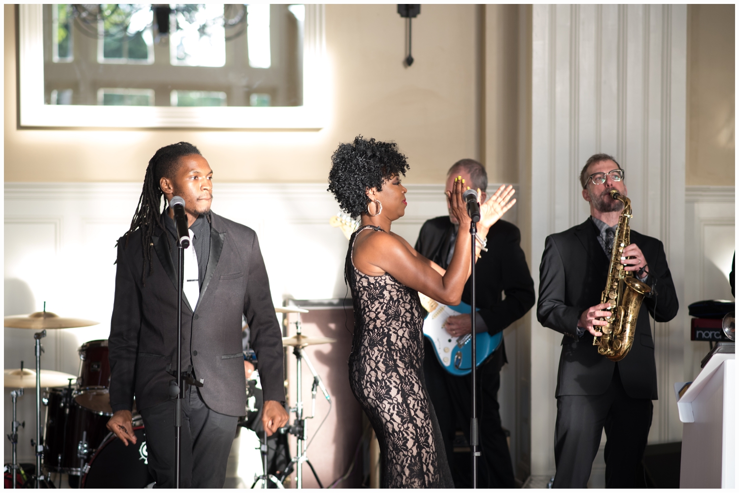 singer in a wedding band