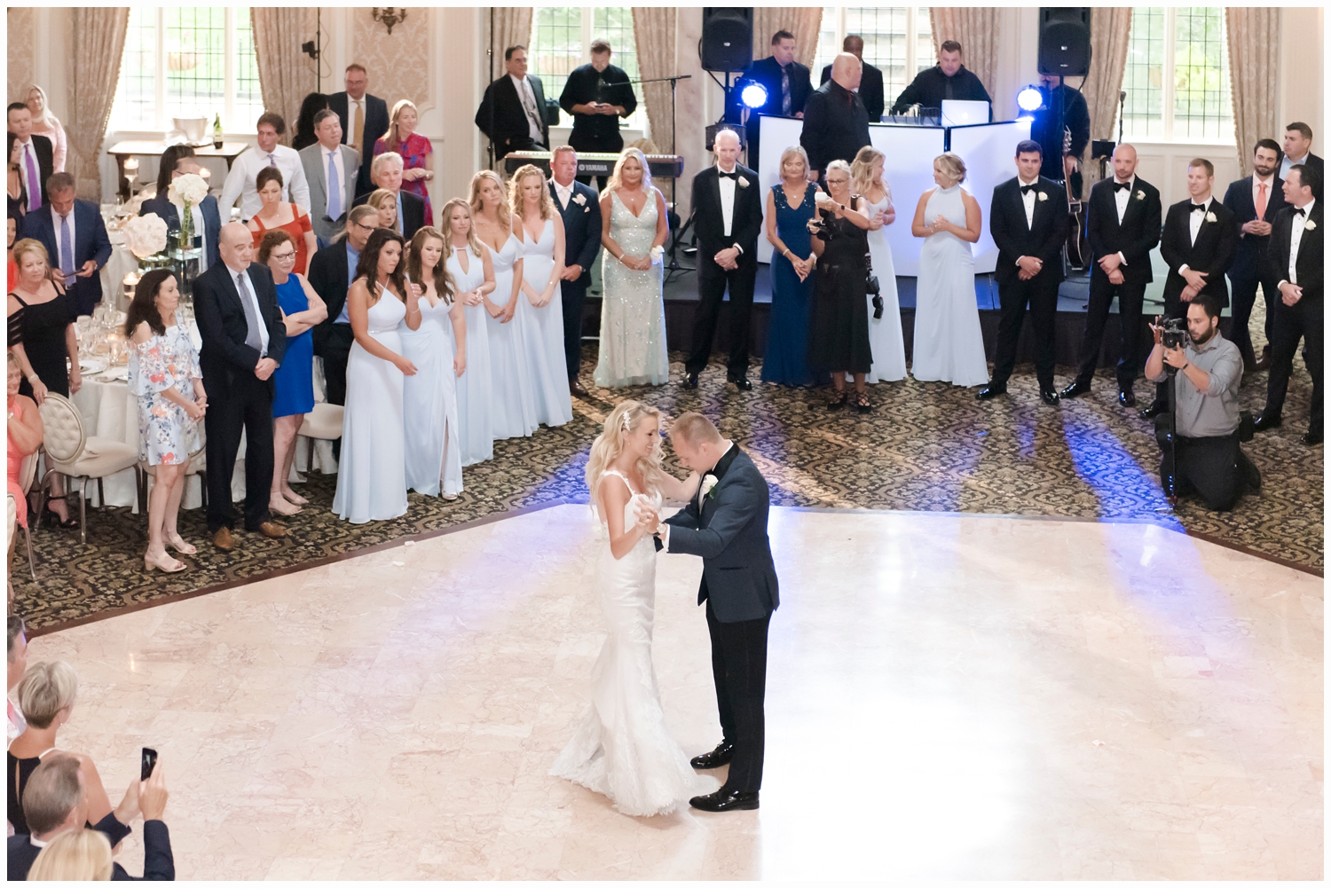 bride and groom first dance