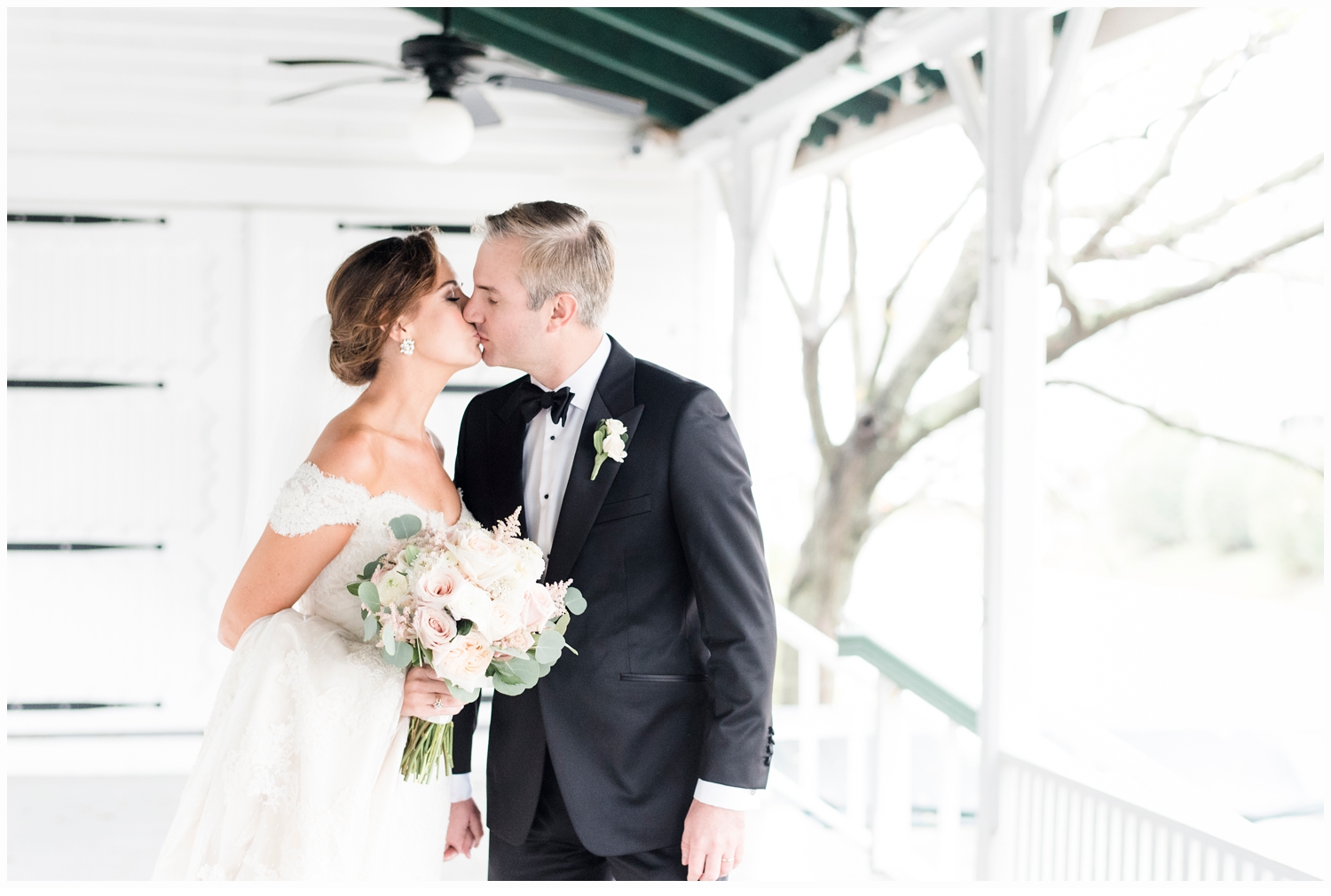 bride and groom wedding portrait at the parker house in spring lake nj