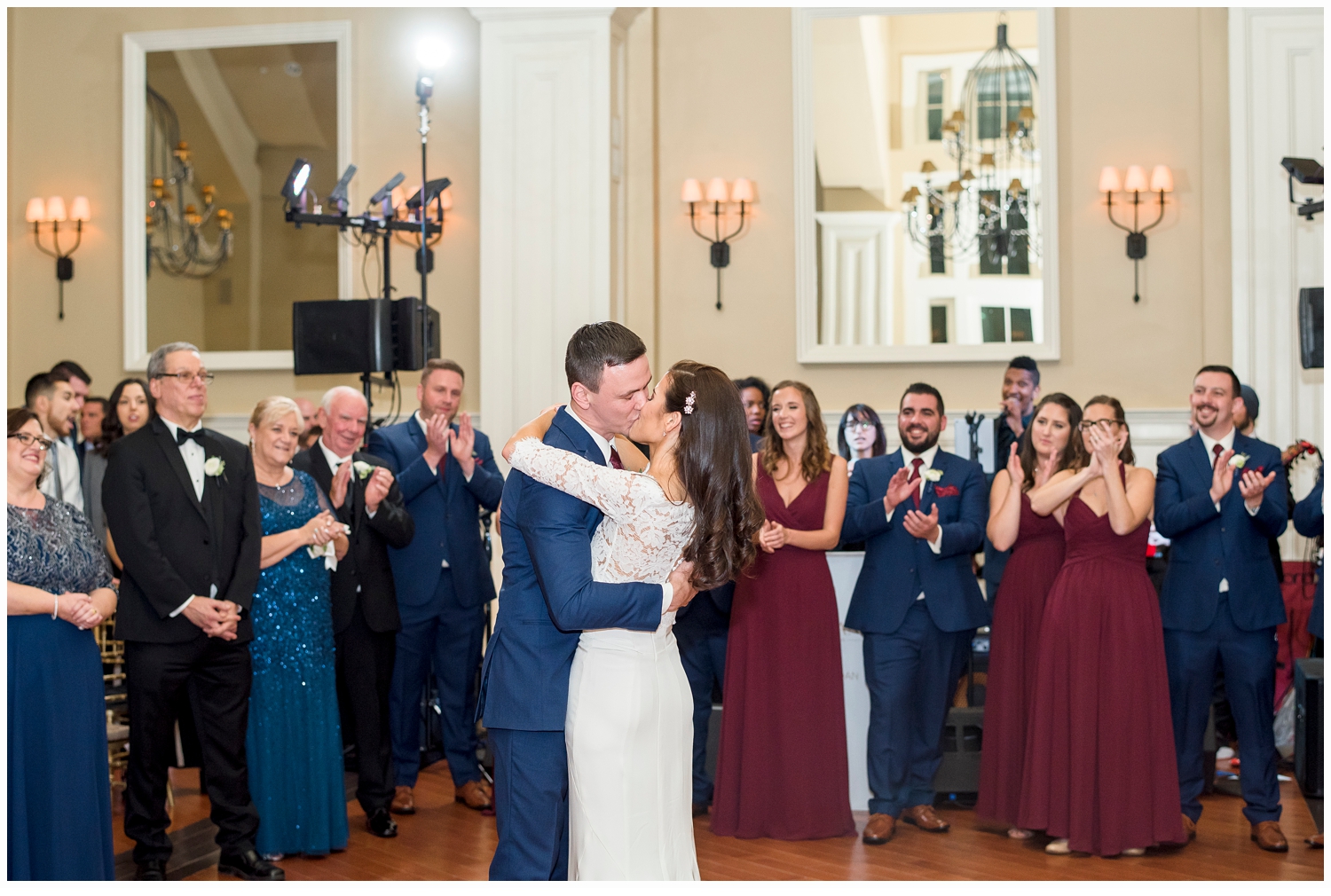 bride and groom's first dance at their wedding