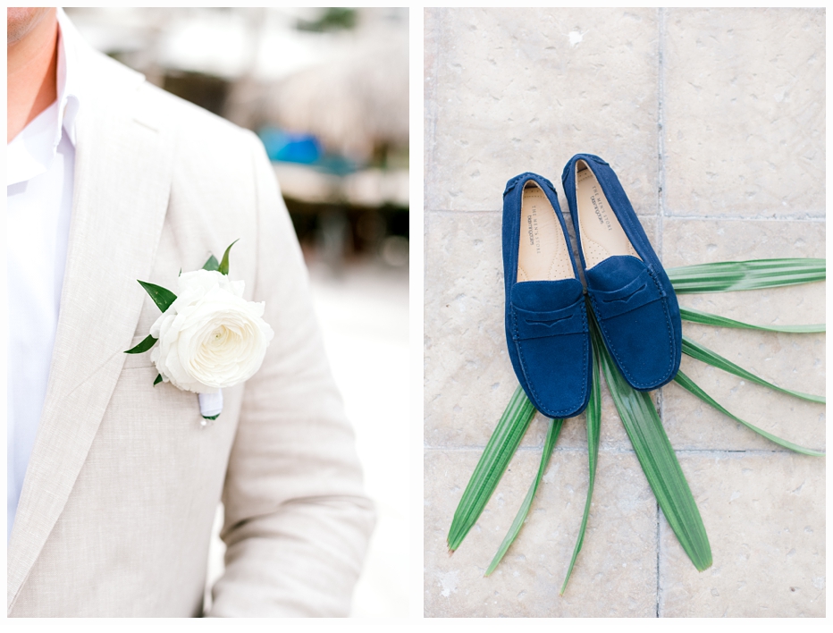 groom in suit and shoes