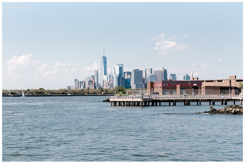 skyline of downtown Manhattan