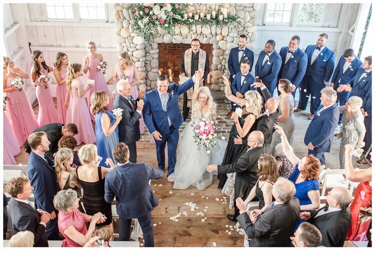 wedding ceremony at bonnet island estate
