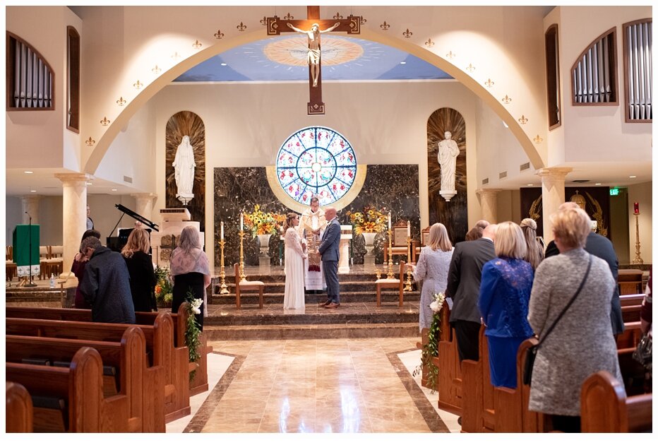 church ceremony for a wedding