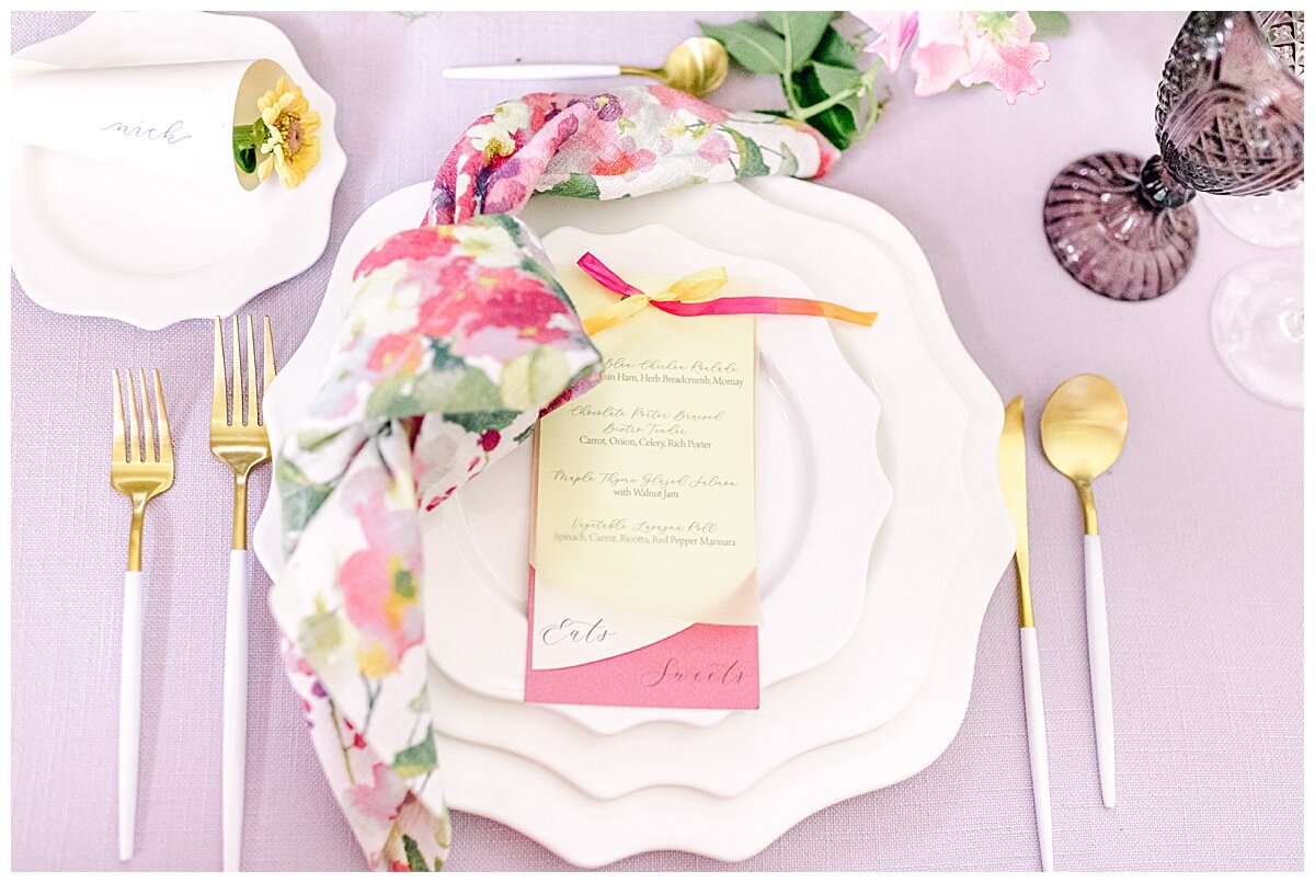 pretty tables cape pinks and blush color