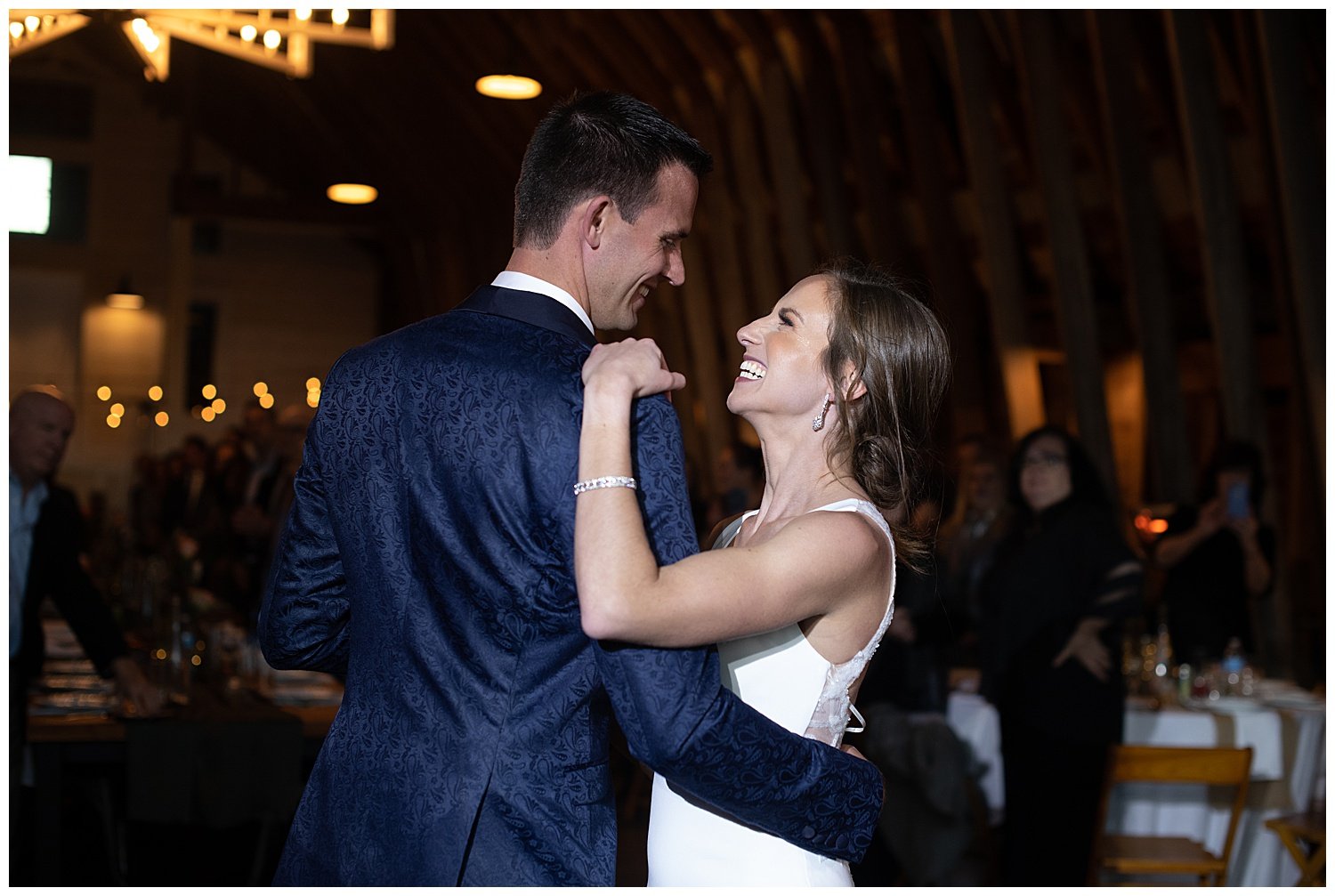 bride and groom first dance