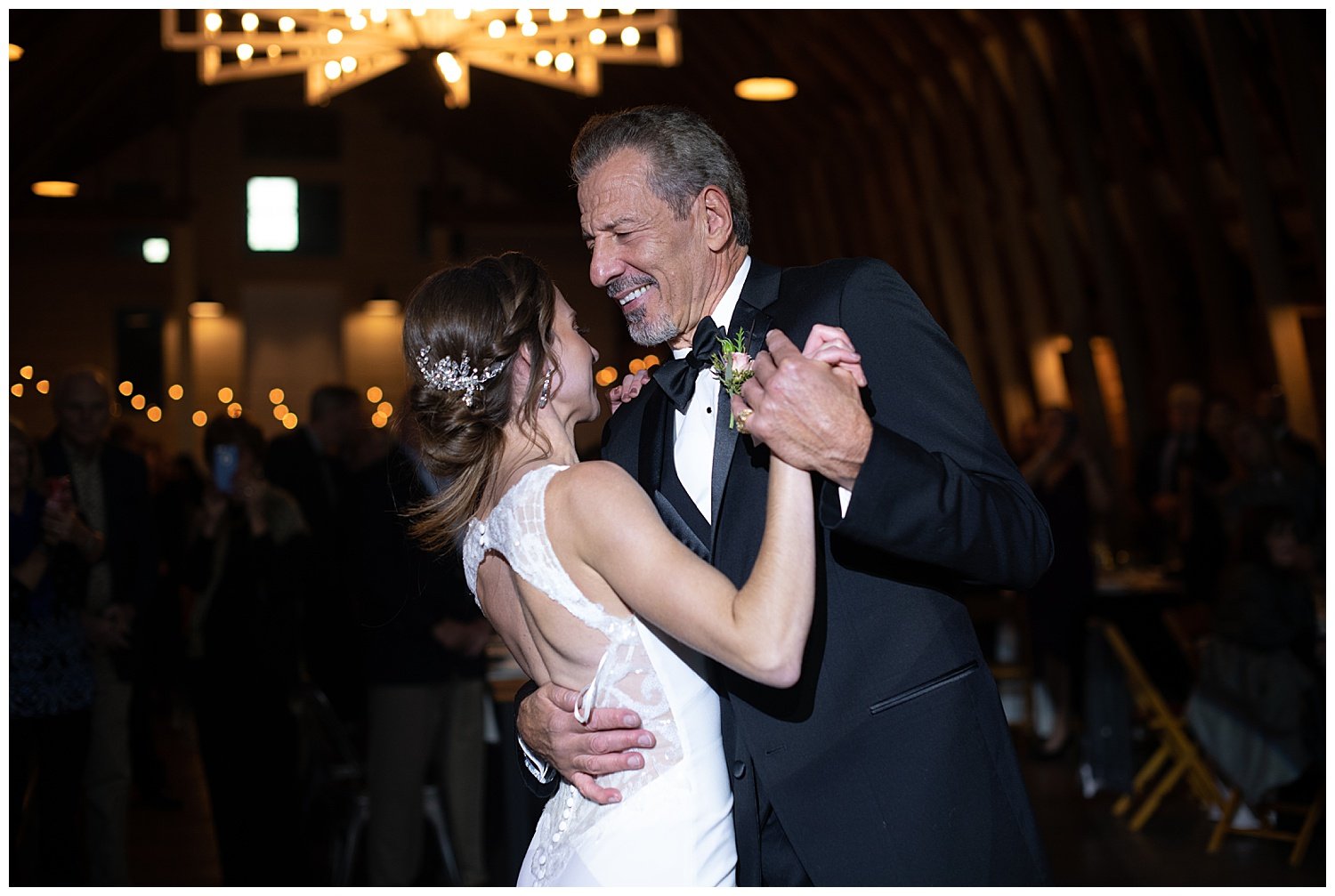 bride and dad first dance