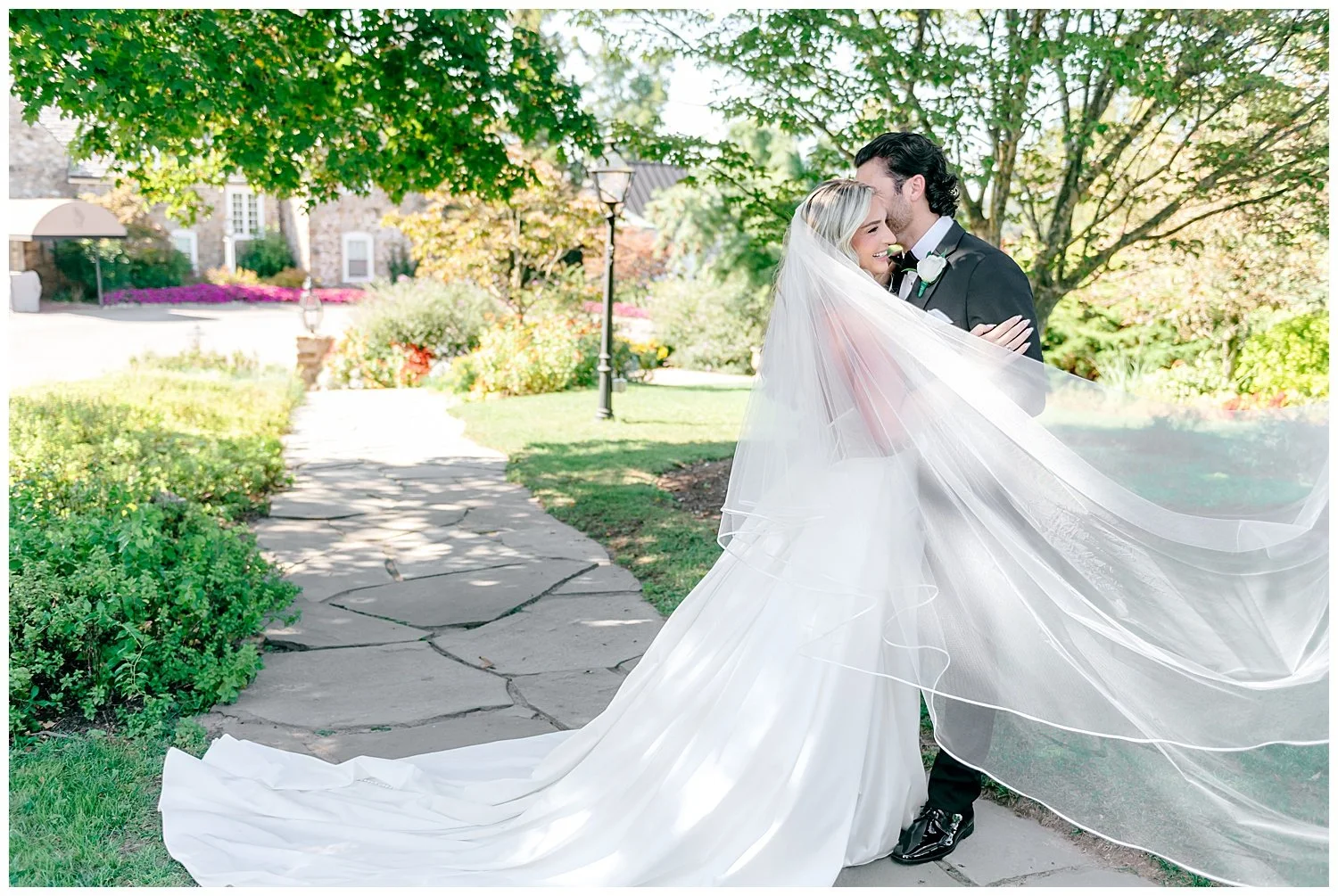 bride and groom portrait
