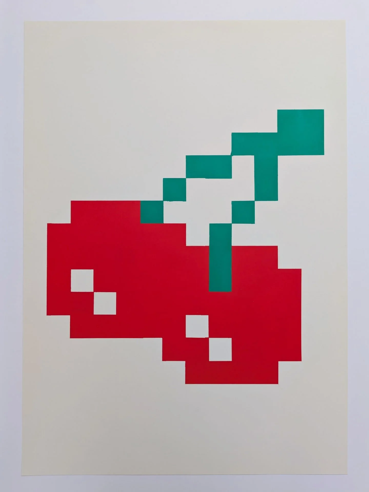 Power up
Oil paper
58 x 42

If Ellsworth Kelly ever visited Redcar amusements on a Sunday afternoon circa 1986/7 and played pacman, I don't recall meeting him. But if he did...

#justmaybe
#magicrealism 
#coinop
#hopesanddreams
#🥱