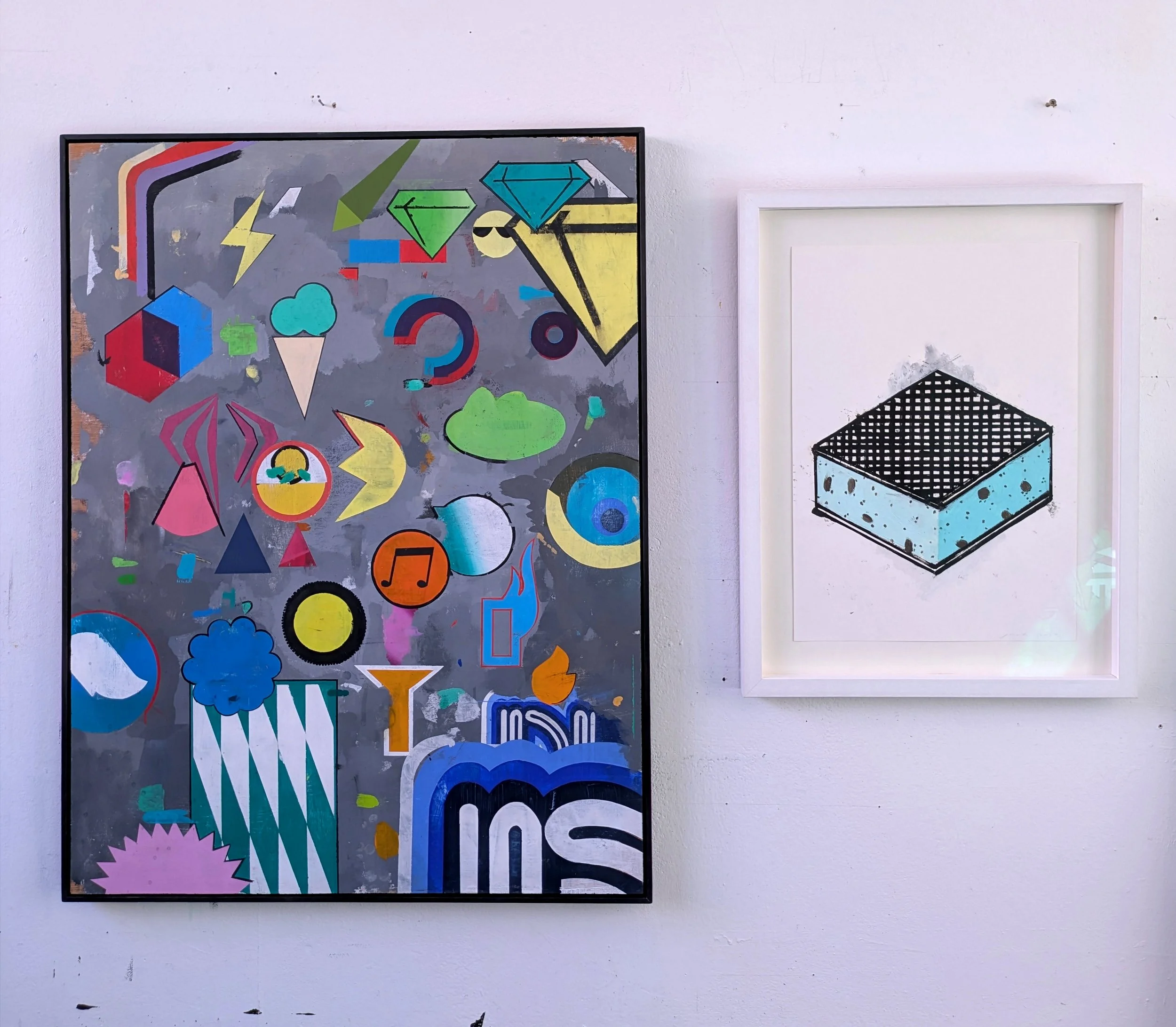 only got till Saturday coming to catch this show at @redcar_contemporary Details below👇

I have these 2 works on display and both in a way nod to my youth growing up nr Redcar (I lived in an ex-mining village 5 miles away). Arcades and leisure were 