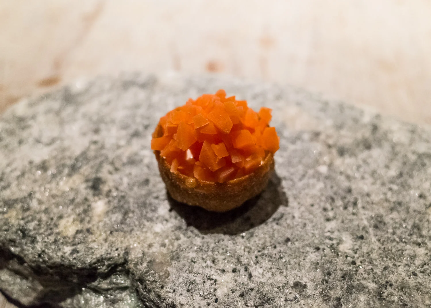 Pickled carrot with sour cream (v)