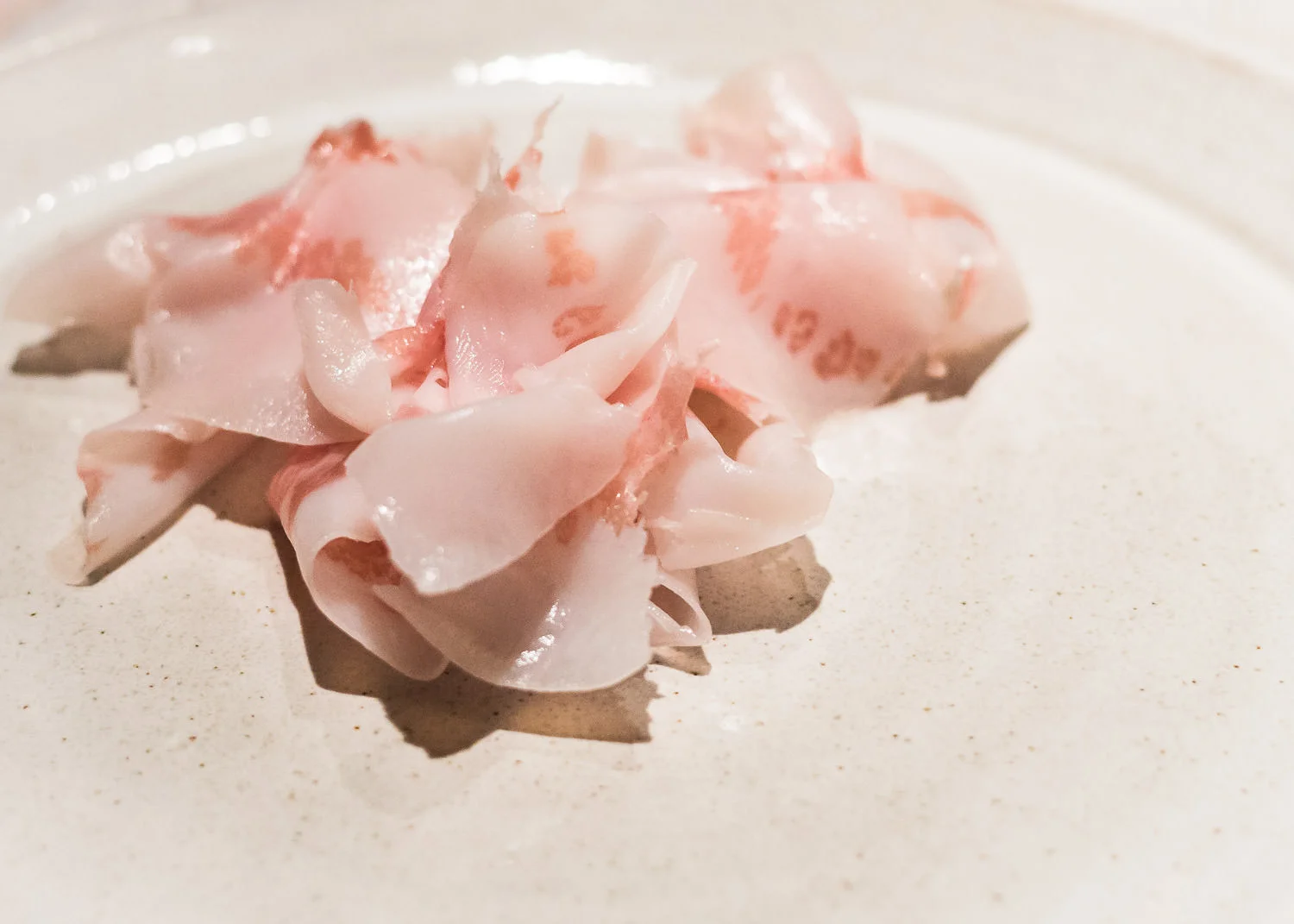 Slices of cured pork